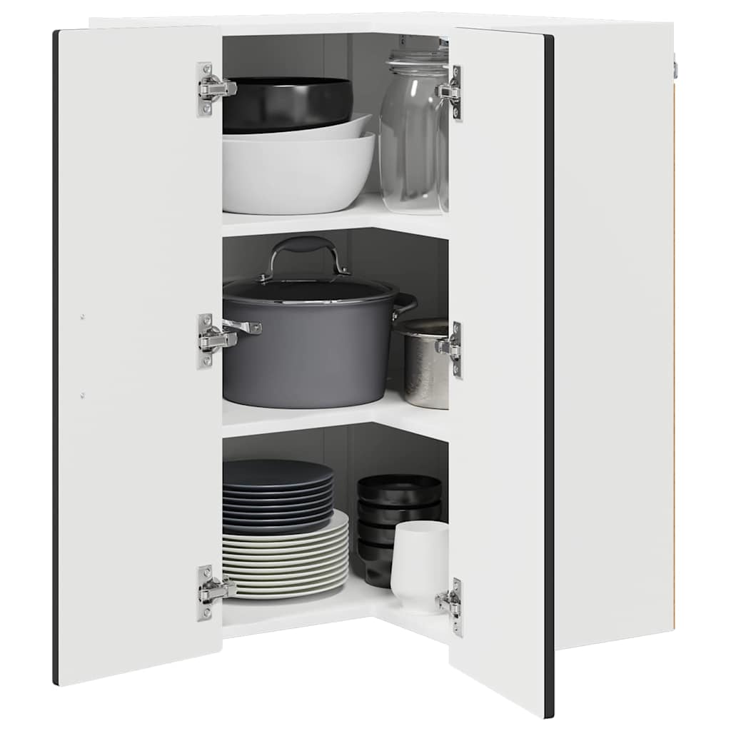 Kitchen Cabinet Black 57 x 57 x 80 cm Engineered Wood