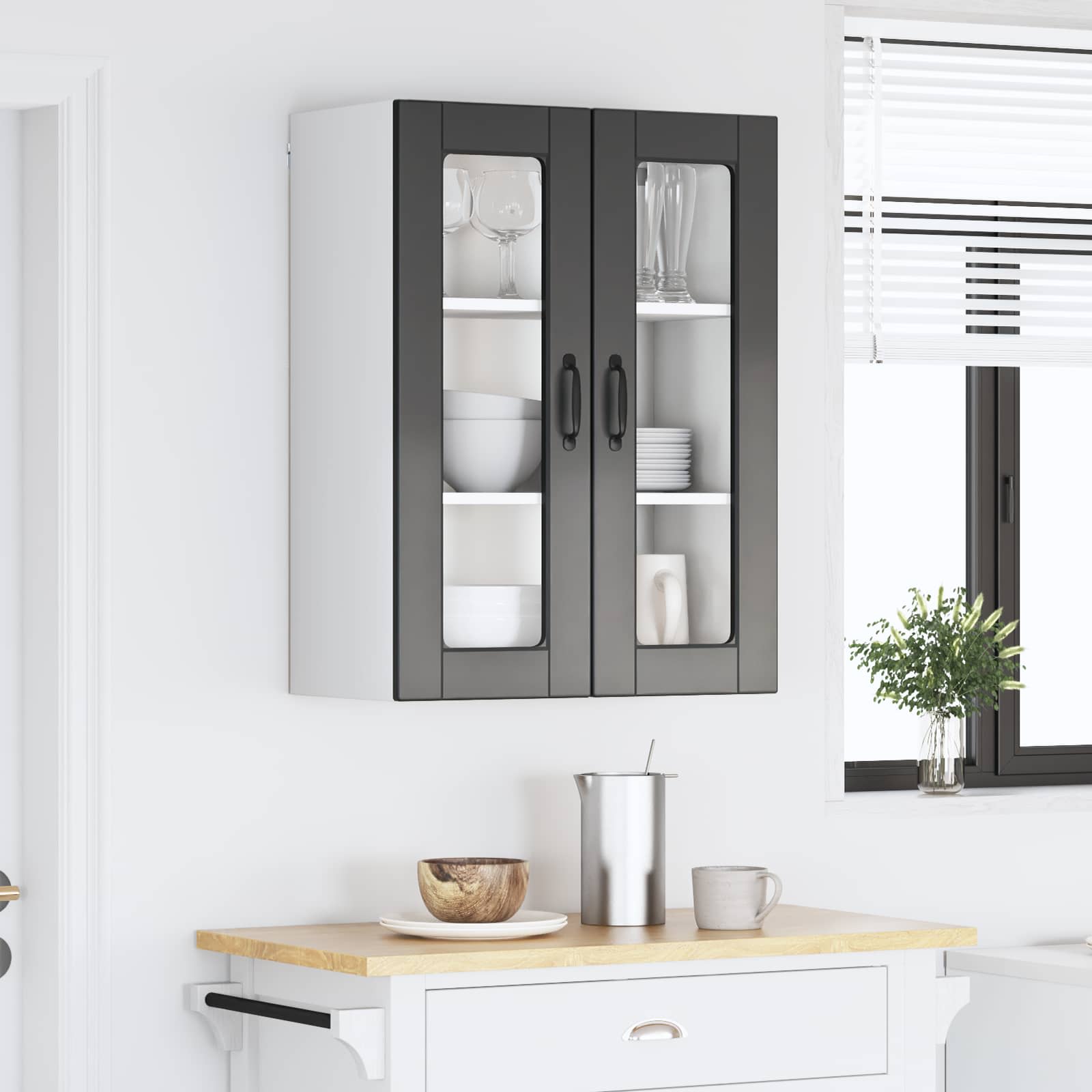 Kitchen Cabinet Black 60 x 31 x 80 cm Engineered Wood