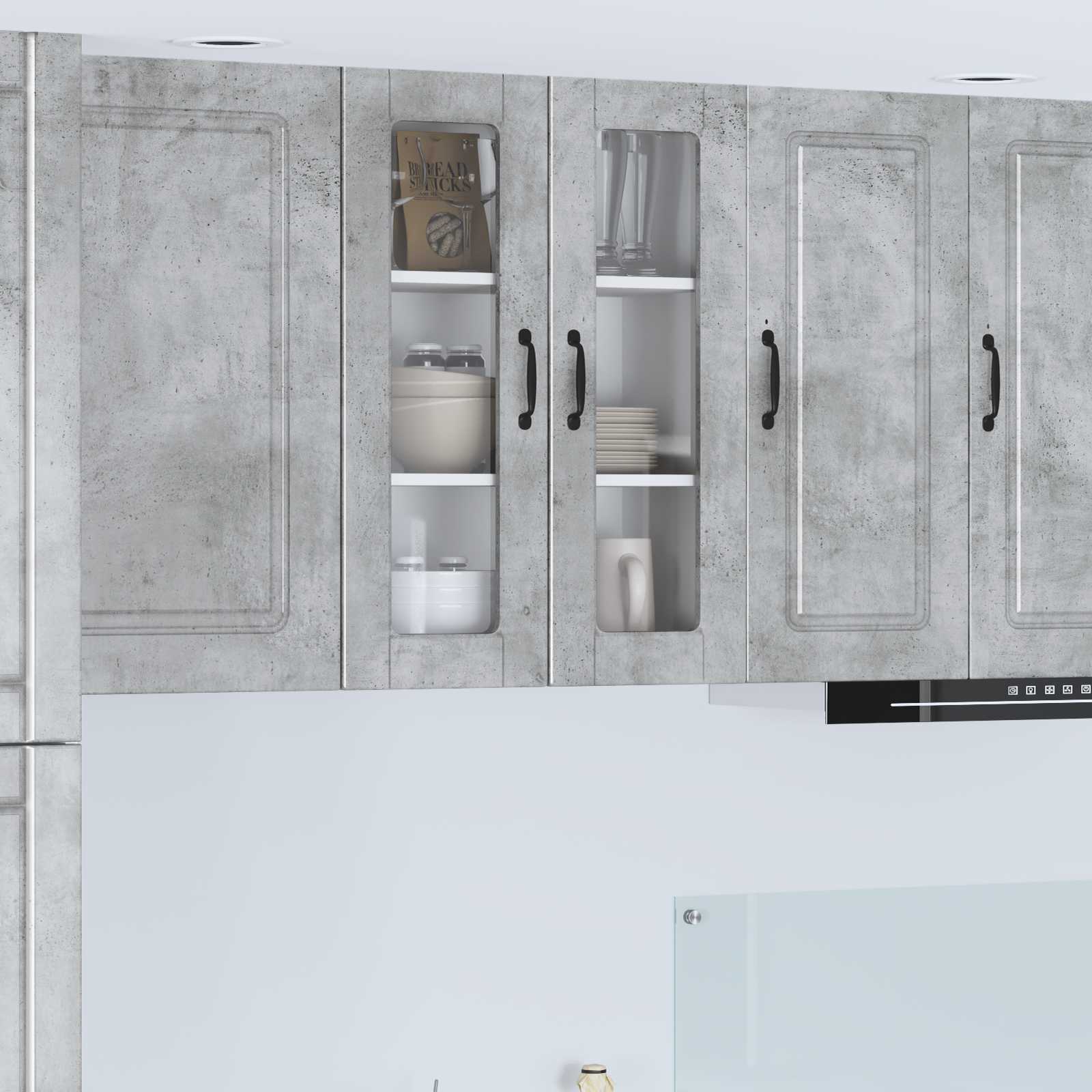 Kitchen Cabinet Concrete Grey 60 x 31 x 80 cm Engineered Wood