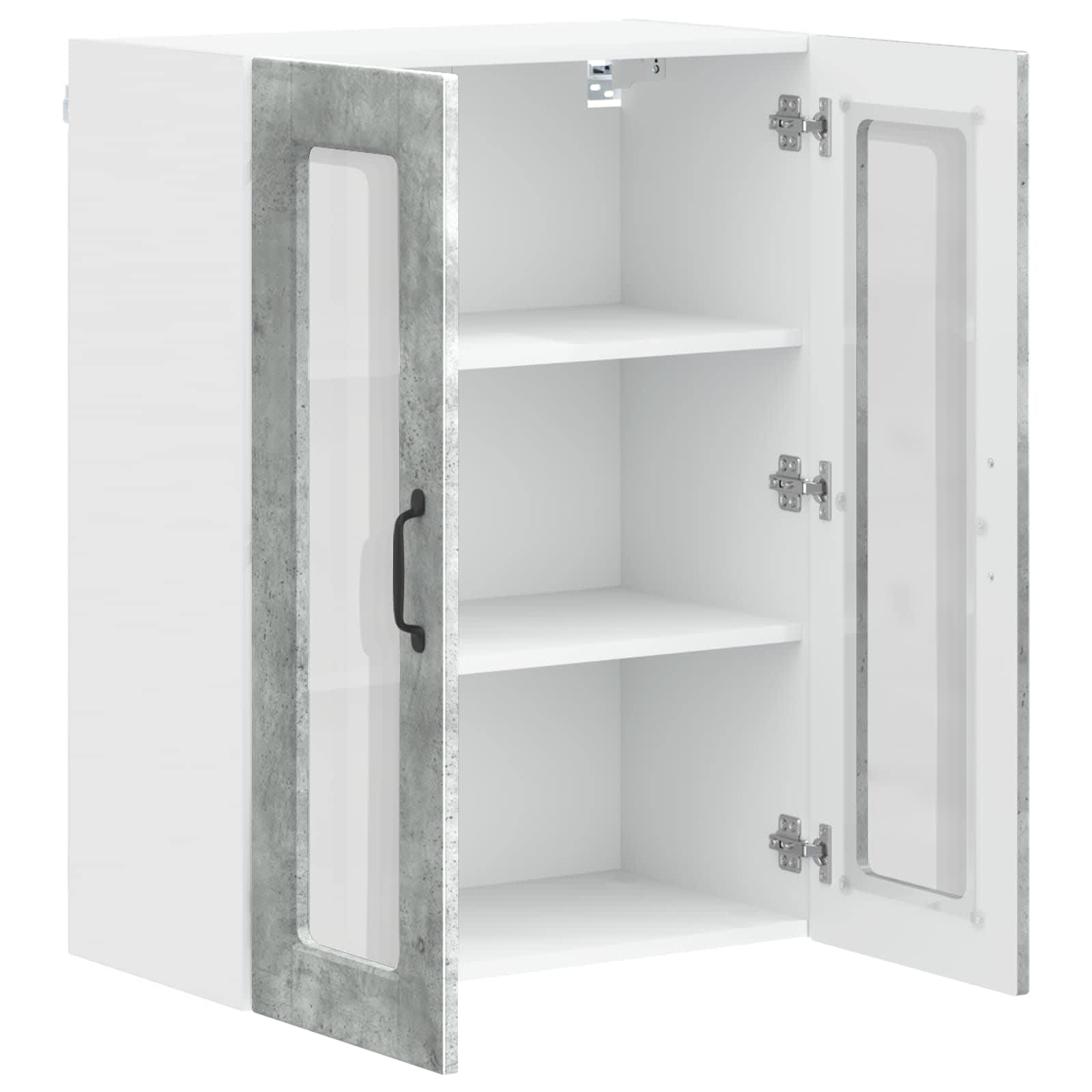 Kitchen Cabinet Concrete Grey 60 x 31 x 80 cm Engineered Wood