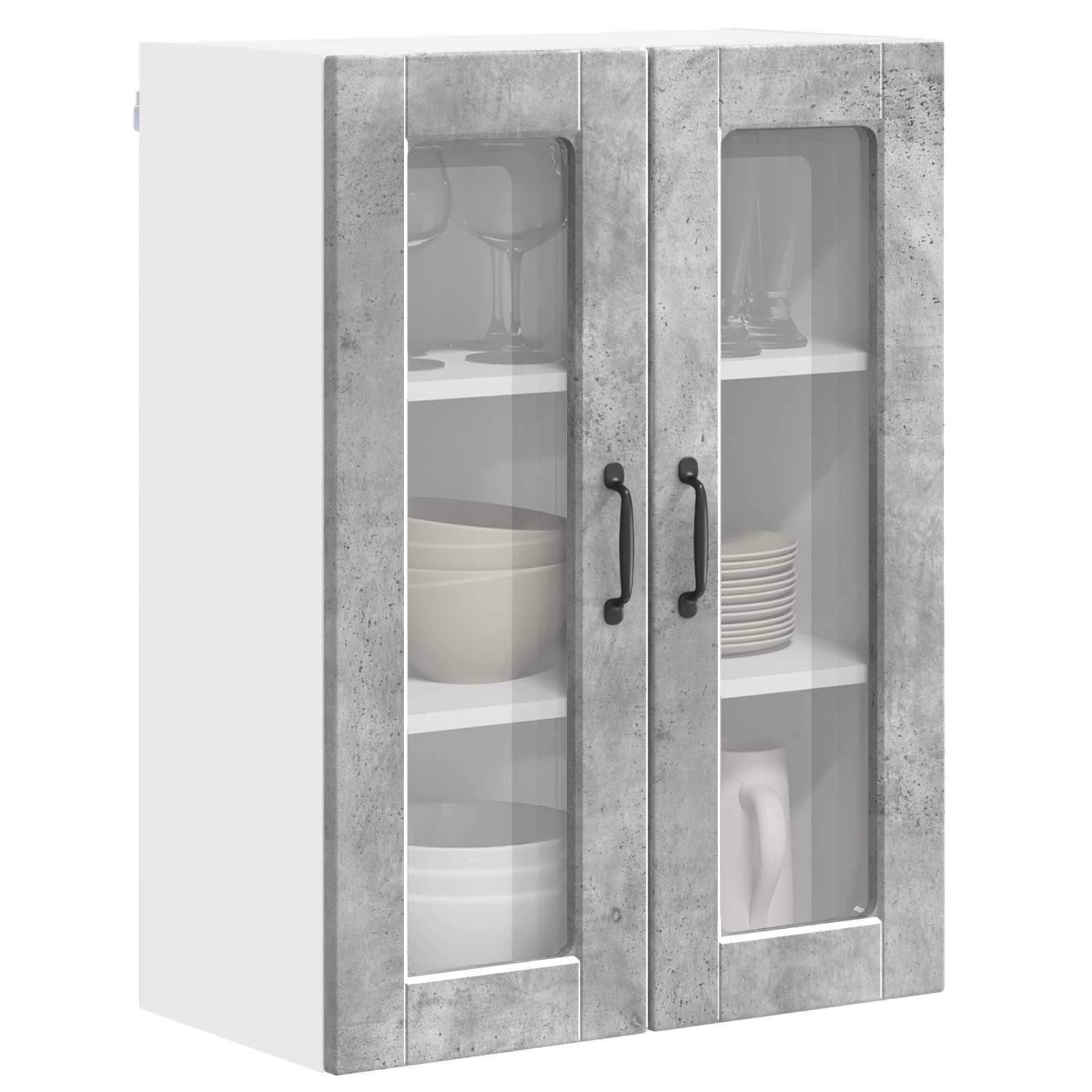 Kitchen Cabinet Concrete Grey 60 x 31 x 80 cm Engineered Wood