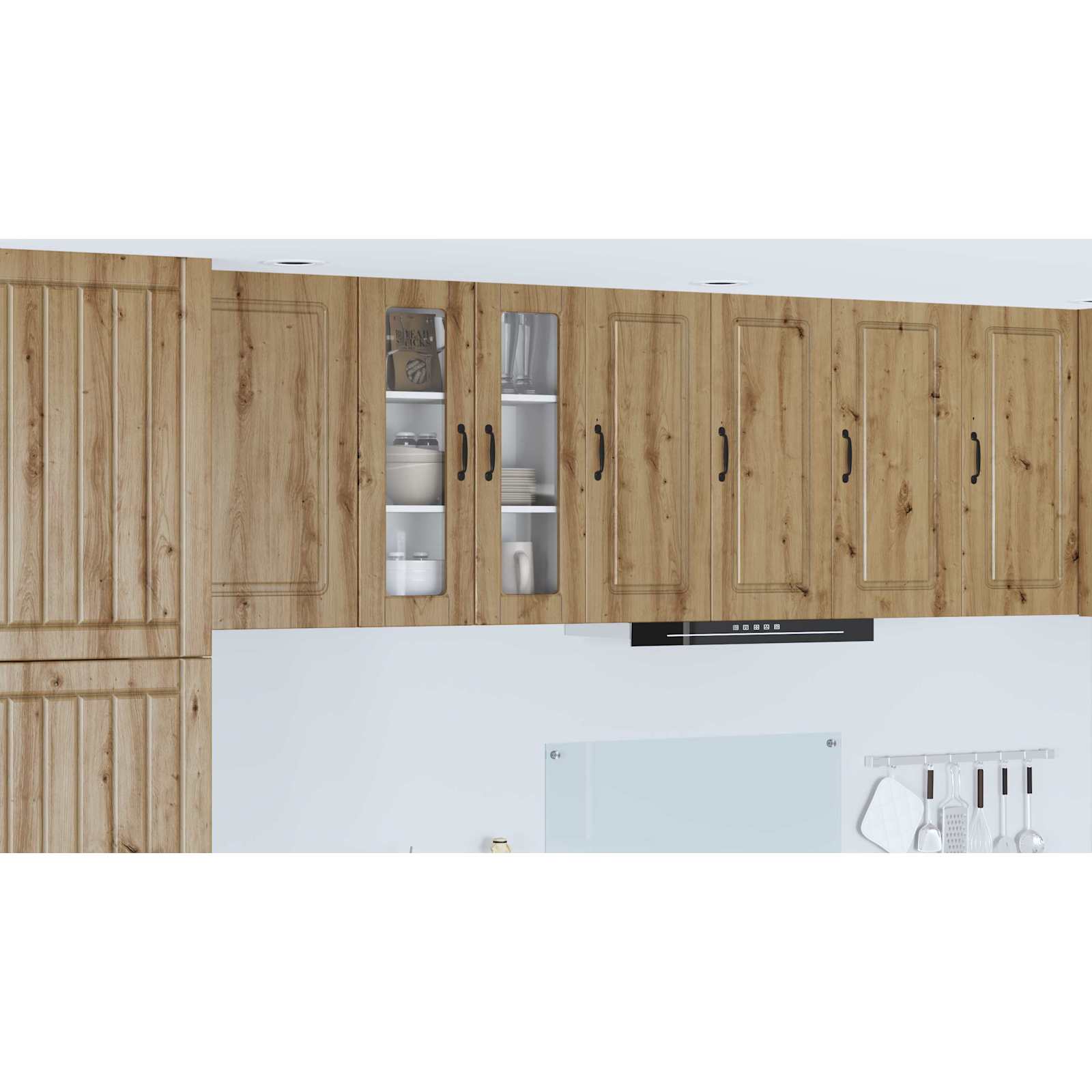 Kitchen cabinet with shelf Crafted Oak 60 x 31 x 80 cm