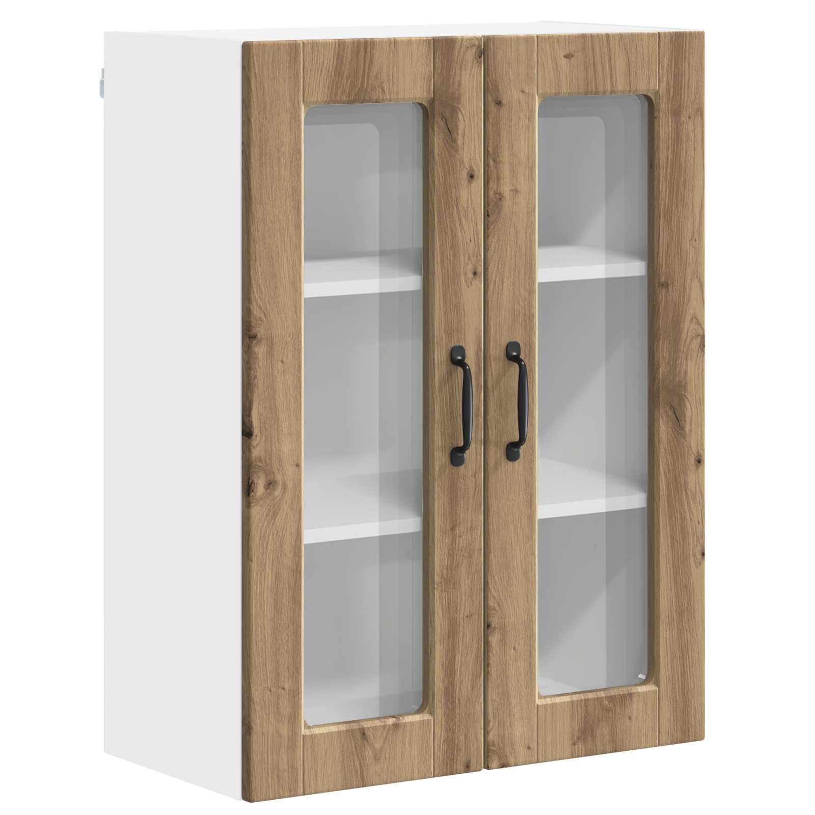 Kitchen cabinet with shelf Crafted Oak 60 x 31 x 80 cm
