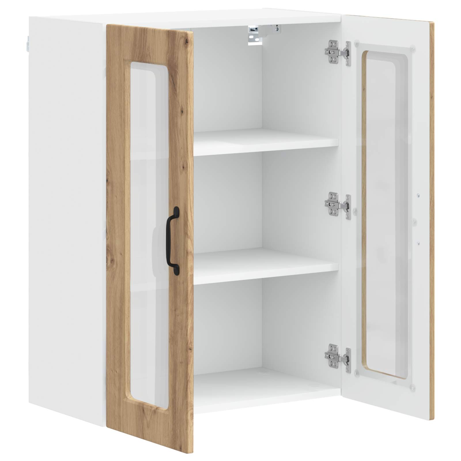 Kitchen cabinet with shelf Crafted Oak 60 x 31 x 80 cm