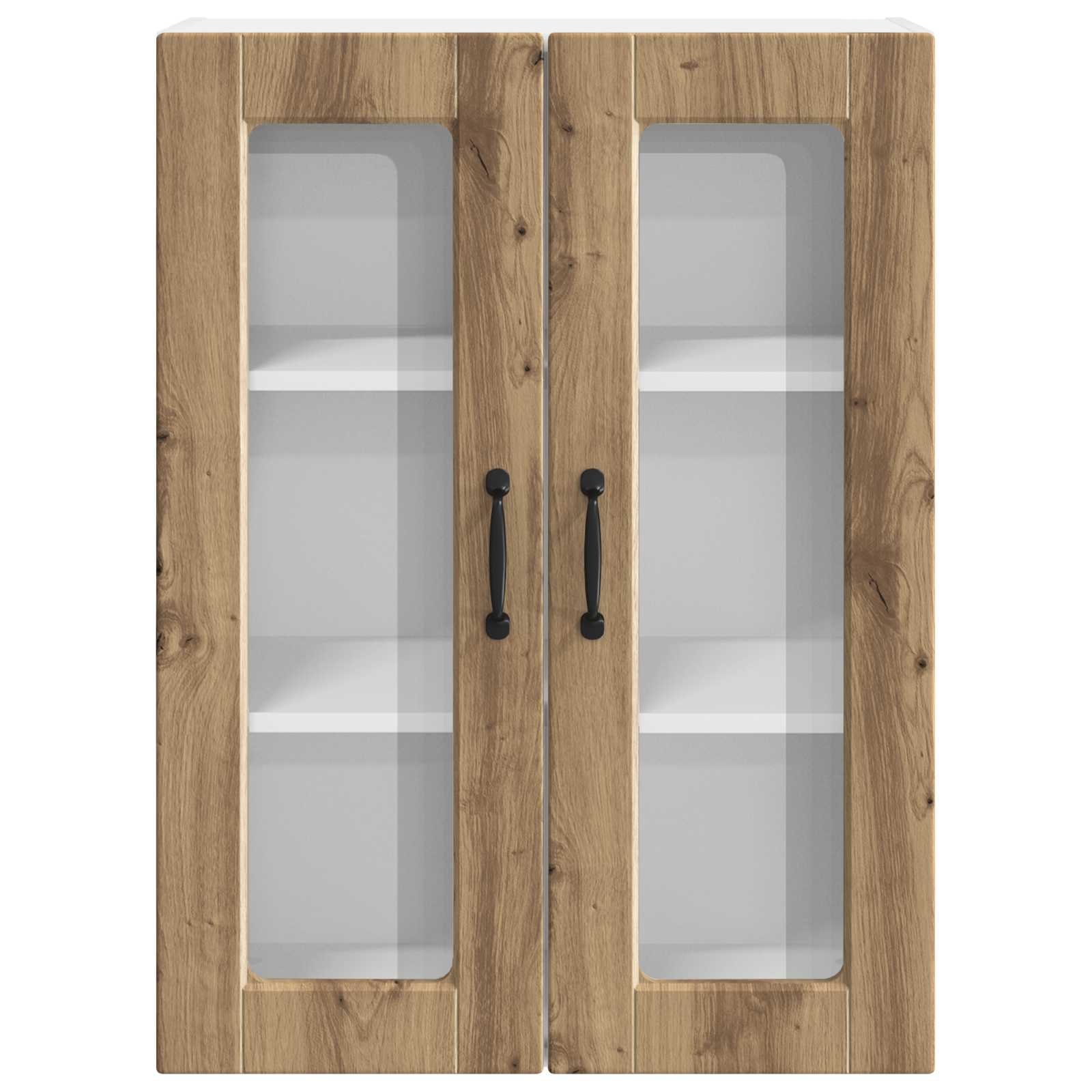 Kitchen cabinet with shelf Crafted Oak 60 x 31 x 80 cm