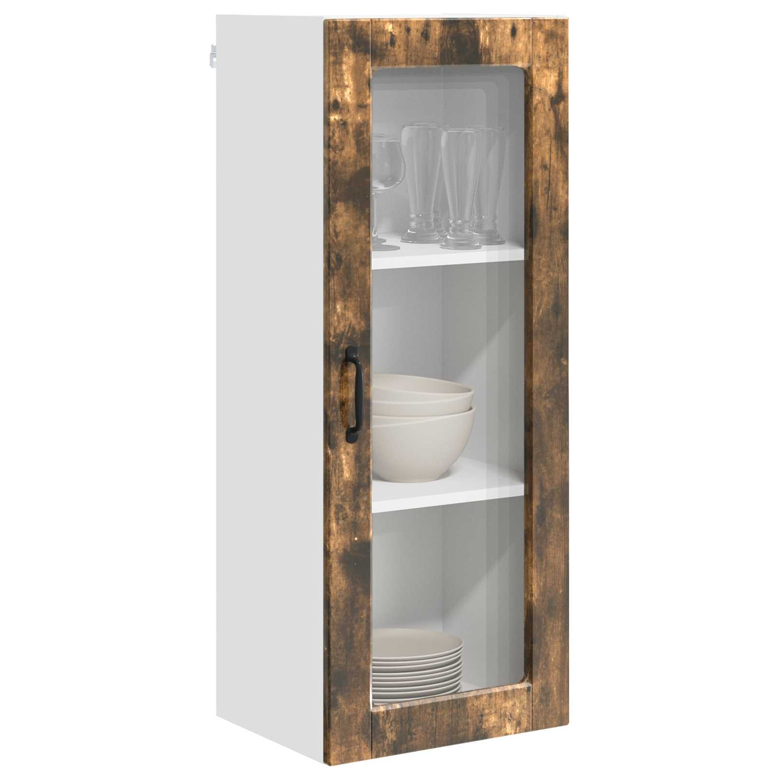 Kitchen Cabinet with Shelf Smoked Oak 40 x 31 x 100 cm