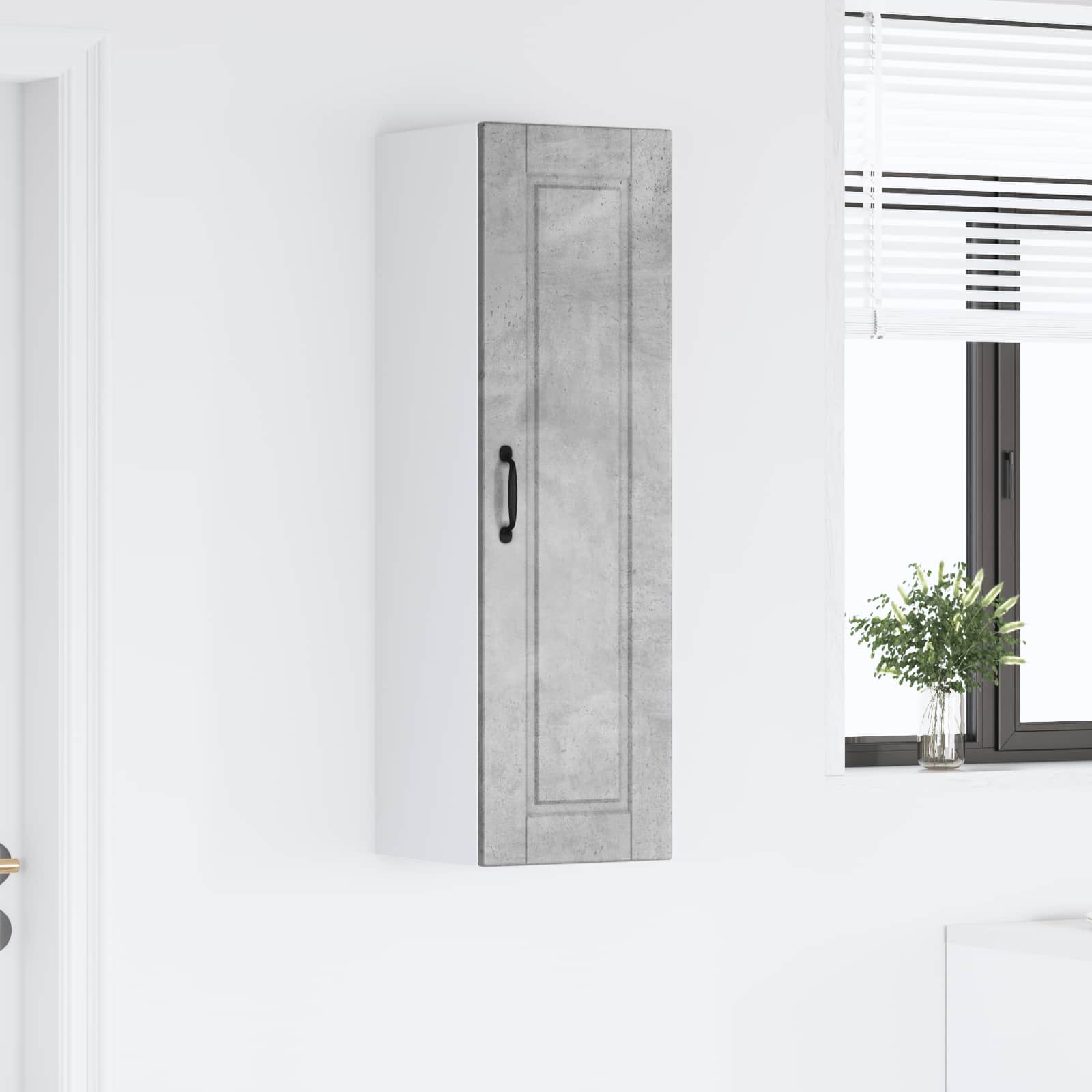 Virtuves skapītis ar plauktu Betona pelēks 30 x 31 x 100 cm