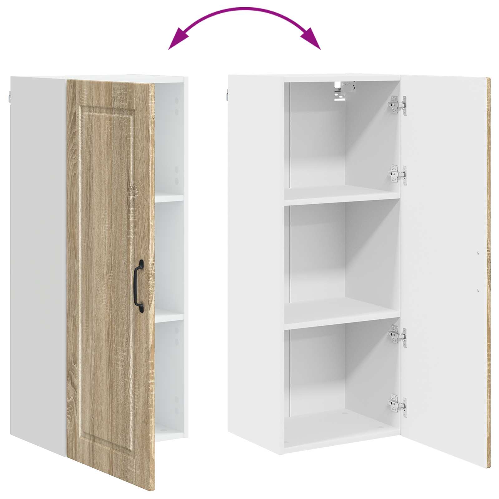 Virtuves skapis ar plauktu Ozols Sonoma 40 x 31 x 100 cm