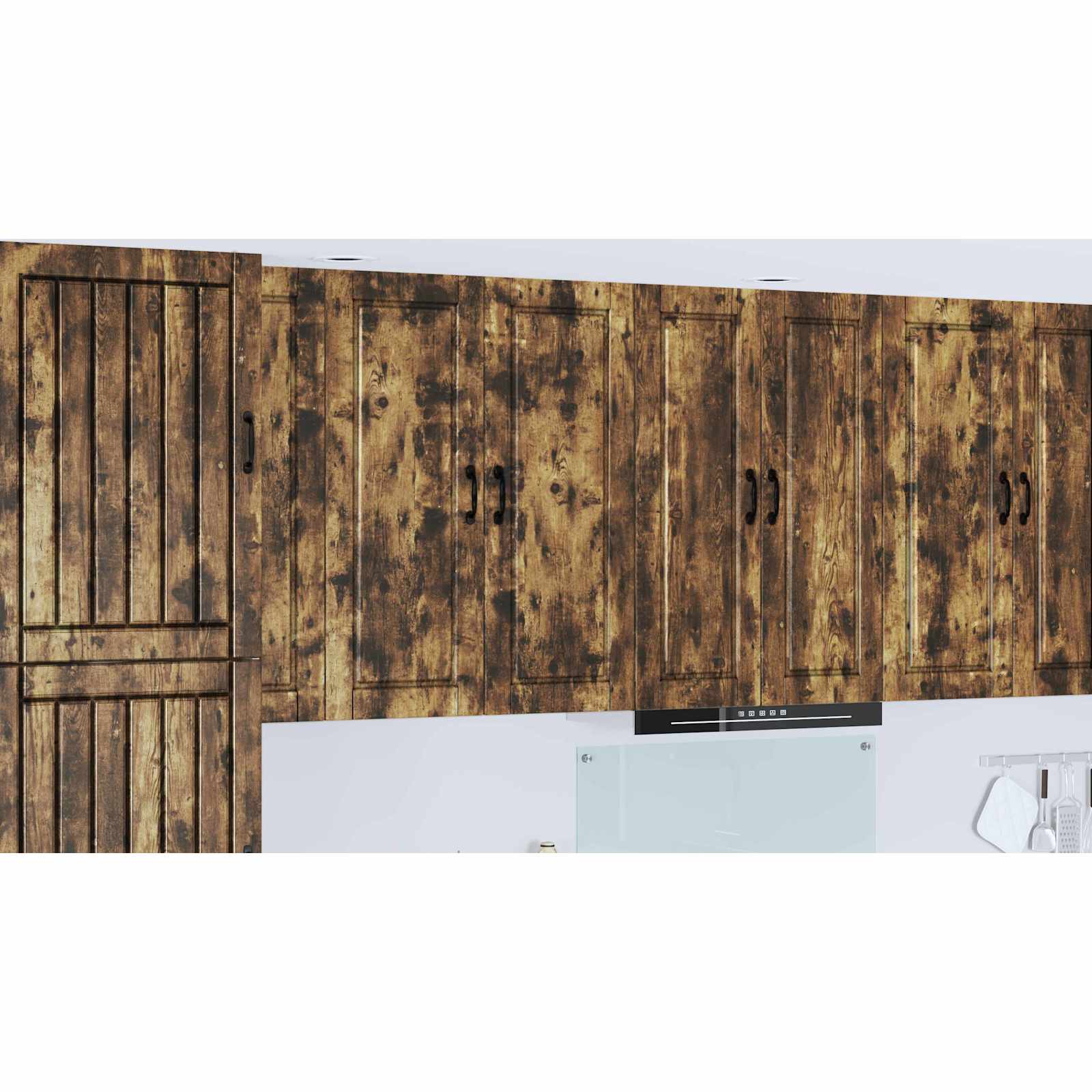 Kitchen Cabinet with Shelf Smoked Oak 40 x 31 x 100 cm