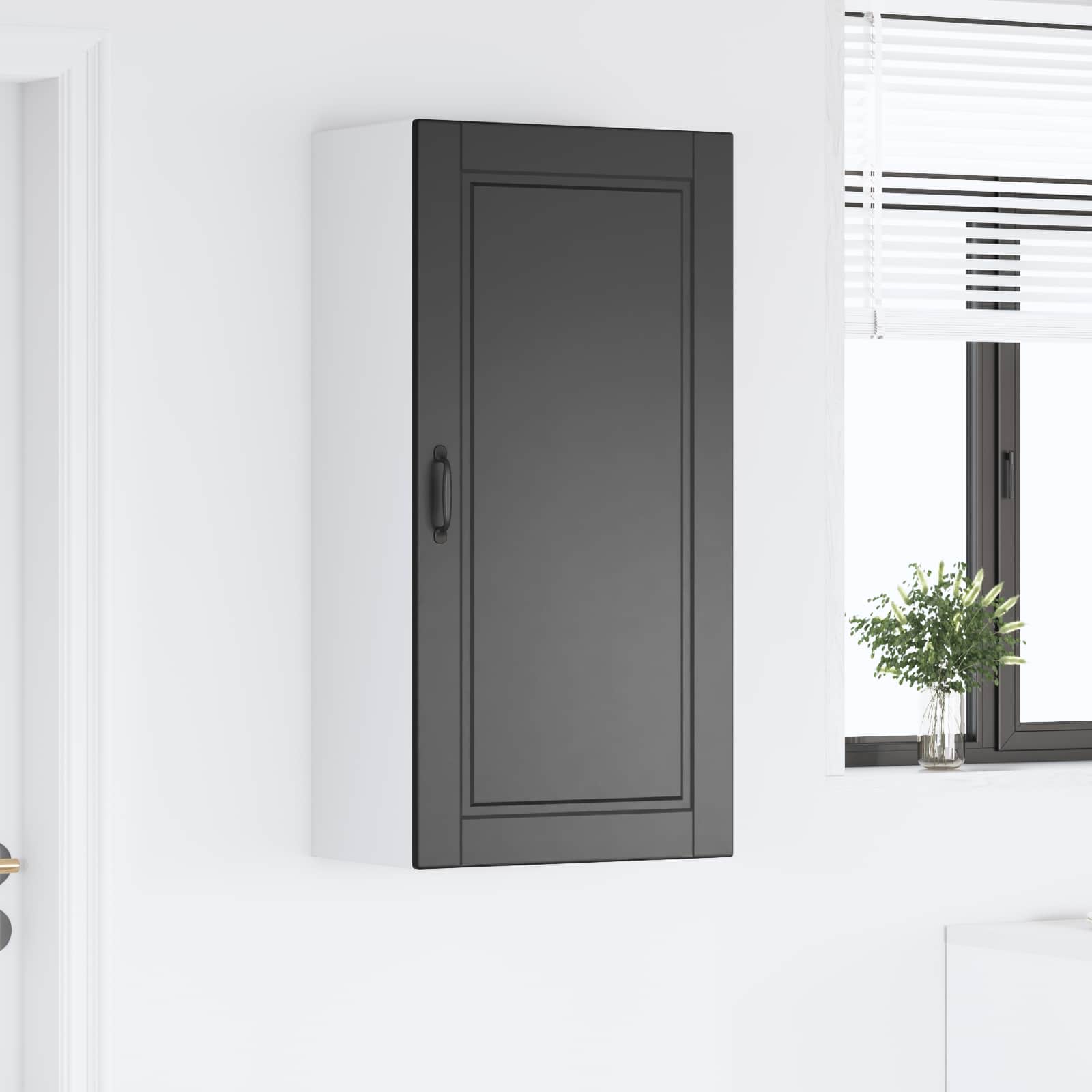 Virtuves skapis Melns 50 x 31 x 100 cm Apstrādāta koksne