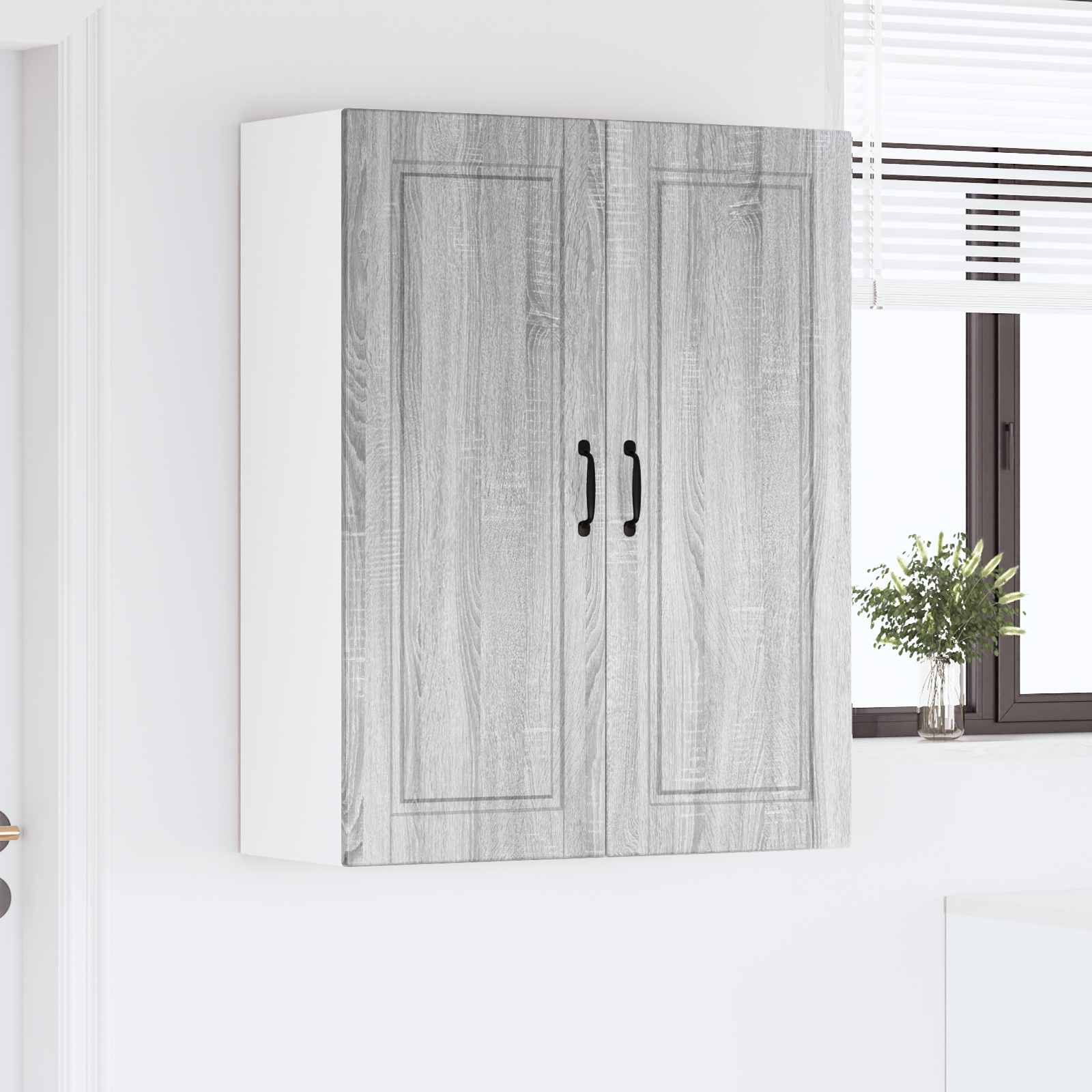 Virtuvės spintelė su lentyna Pilkas Sonoma 80 x 31 x 100 cm