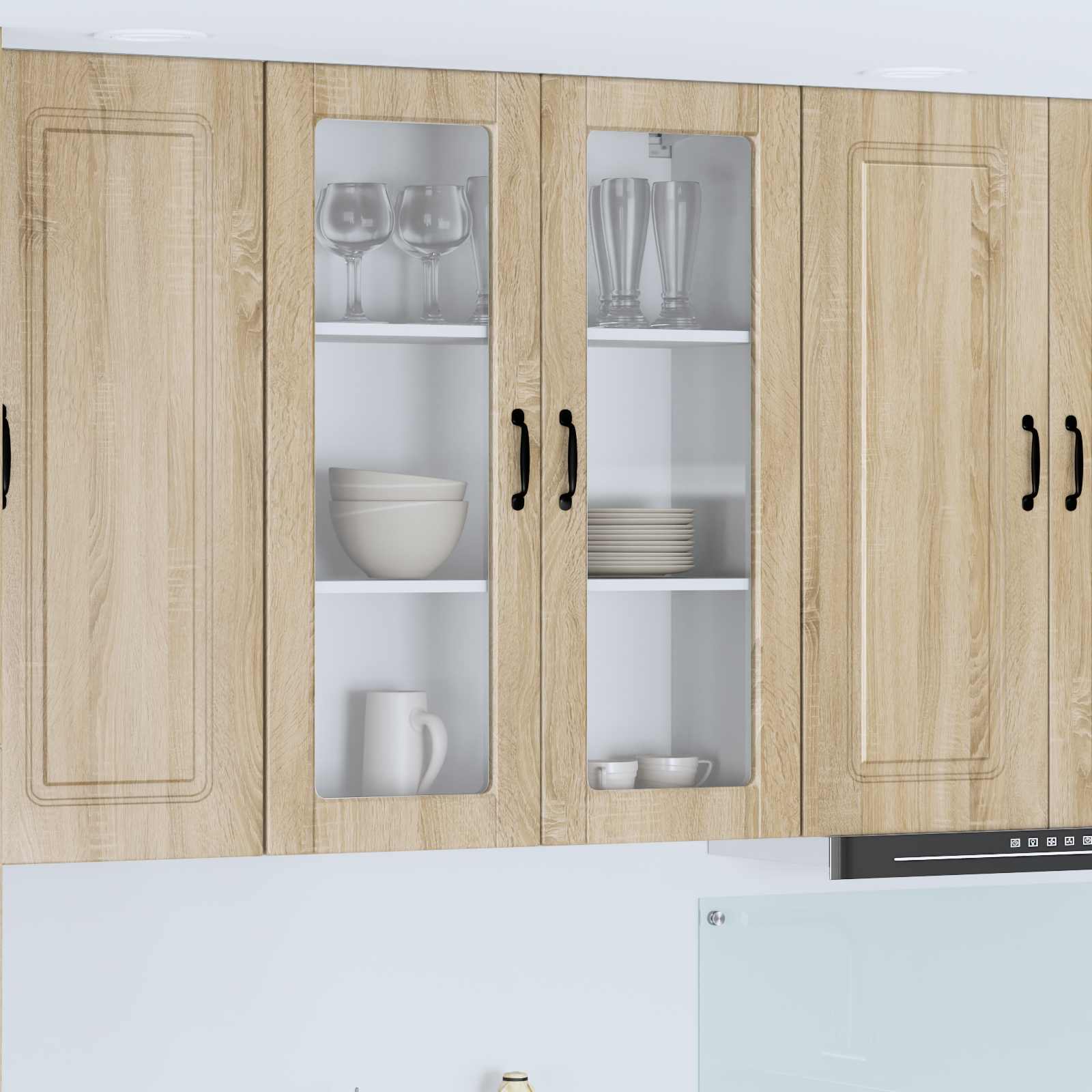 Virtuves skapis ar plauktu, ozols Sonoma, 80 x 31 x 100 cm