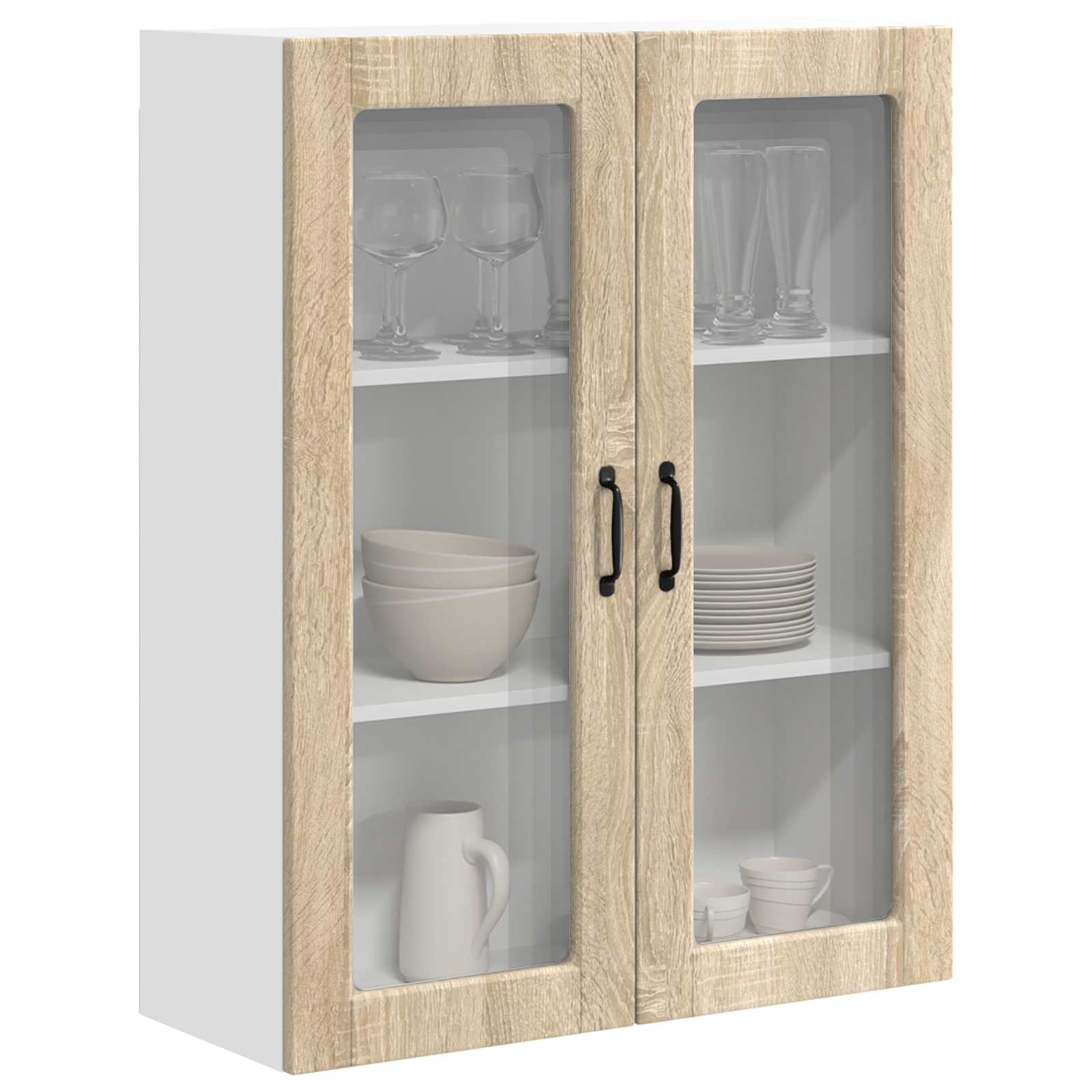 Virtuves skapis ar plauktu, ozols Sonoma, 80 x 31 x 100 cm