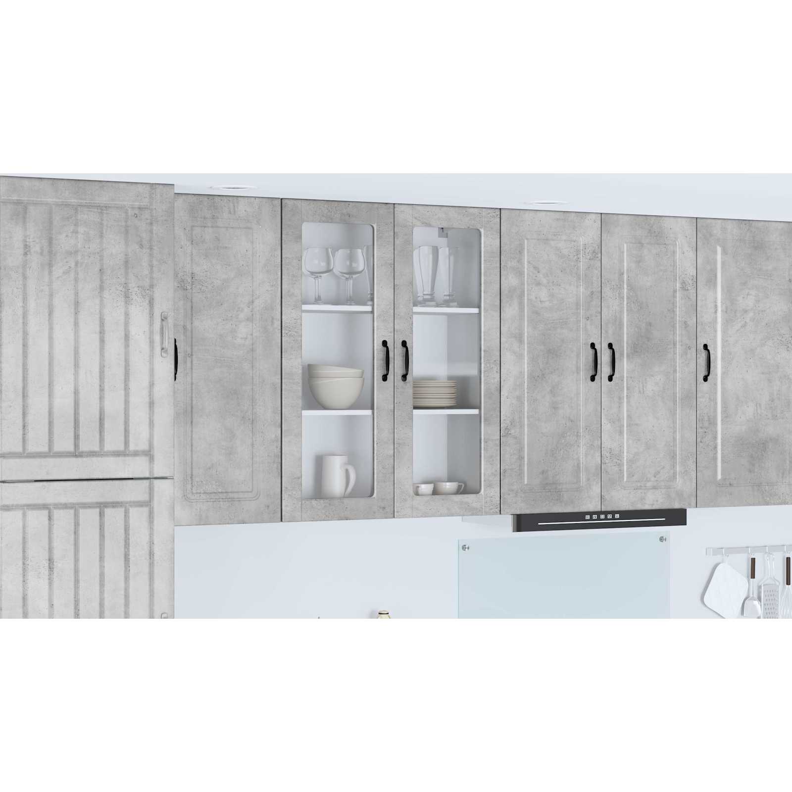 Virtuvės sieninė spintelė Betono pilka 80 x 31 x 100 cm