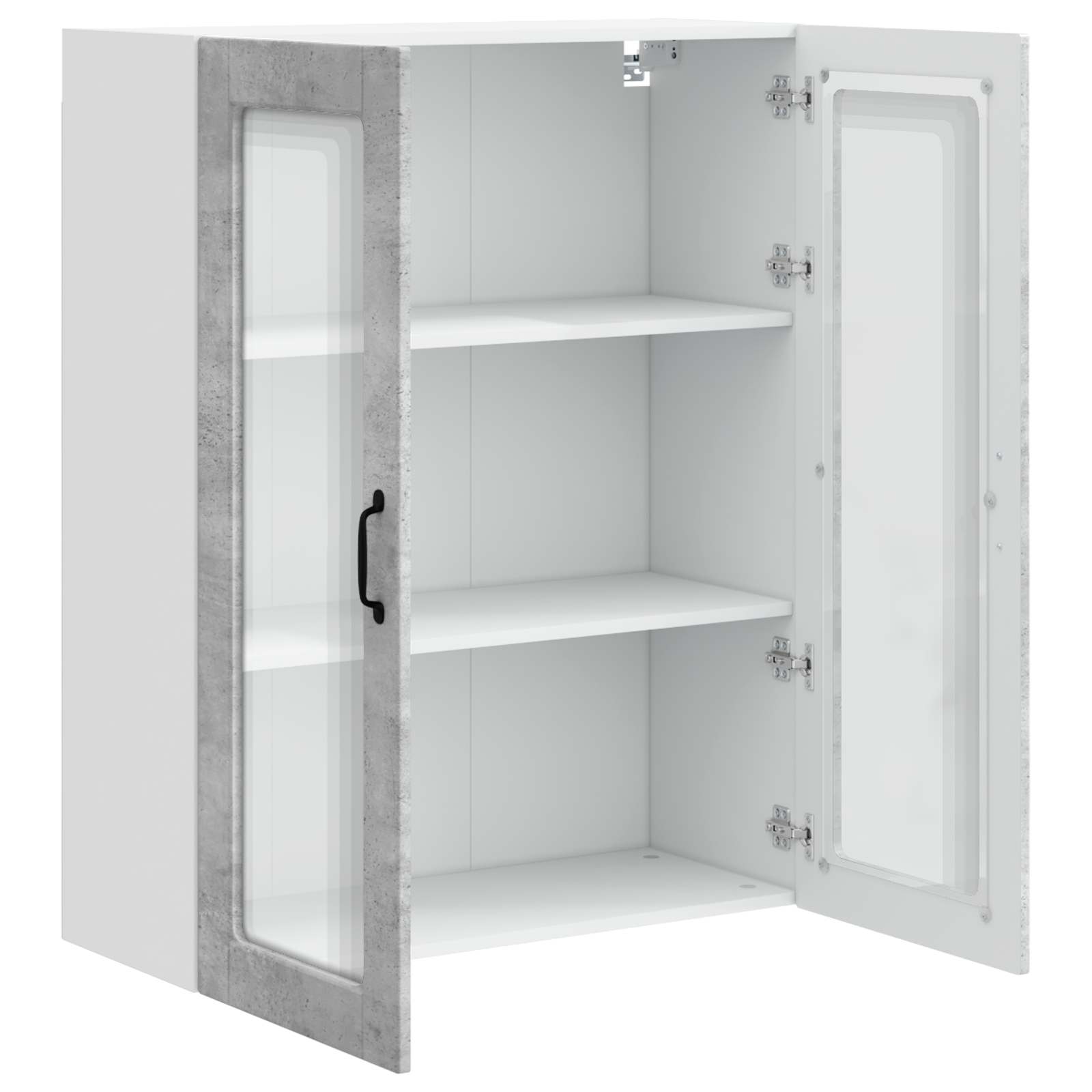 Kitchen wall cabinet Concrete grey 80 x 31 x 100 cm