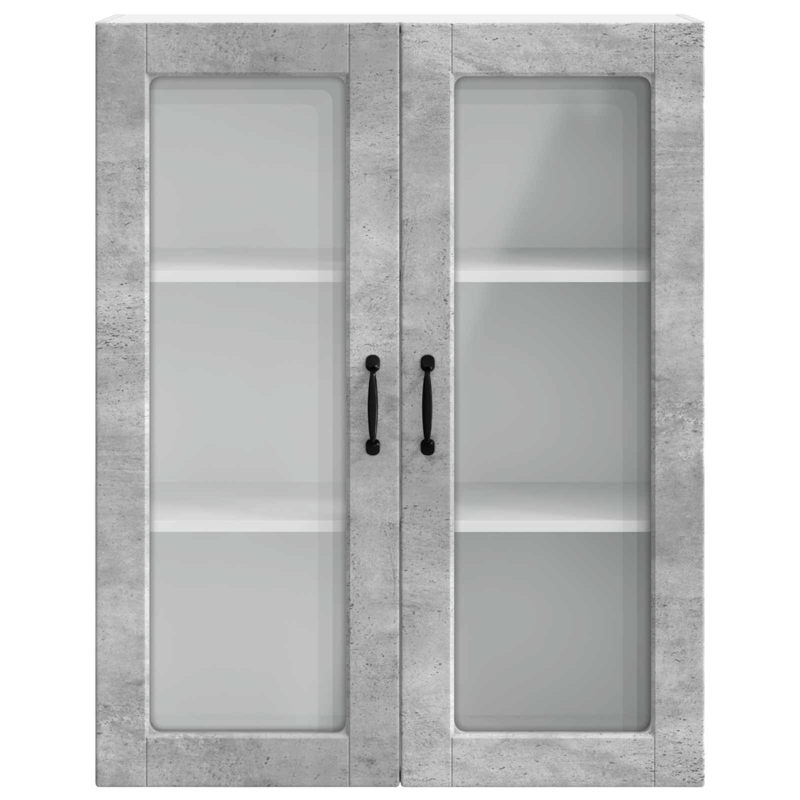 Kitchen wall cabinet Concrete grey 80 x 31 x 100 cm