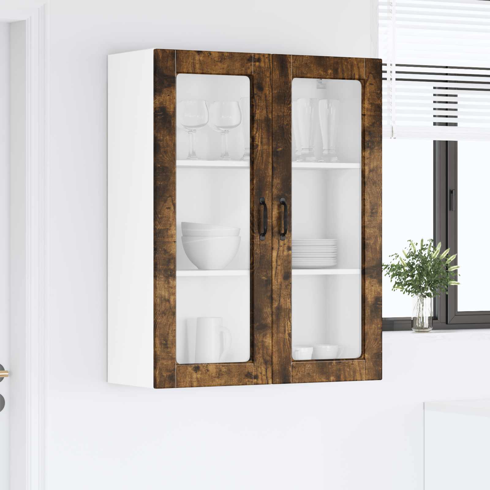 Virtuvės spintelė su lentyna Rūkyta ąžuolas 80 x 31 x 100 cm