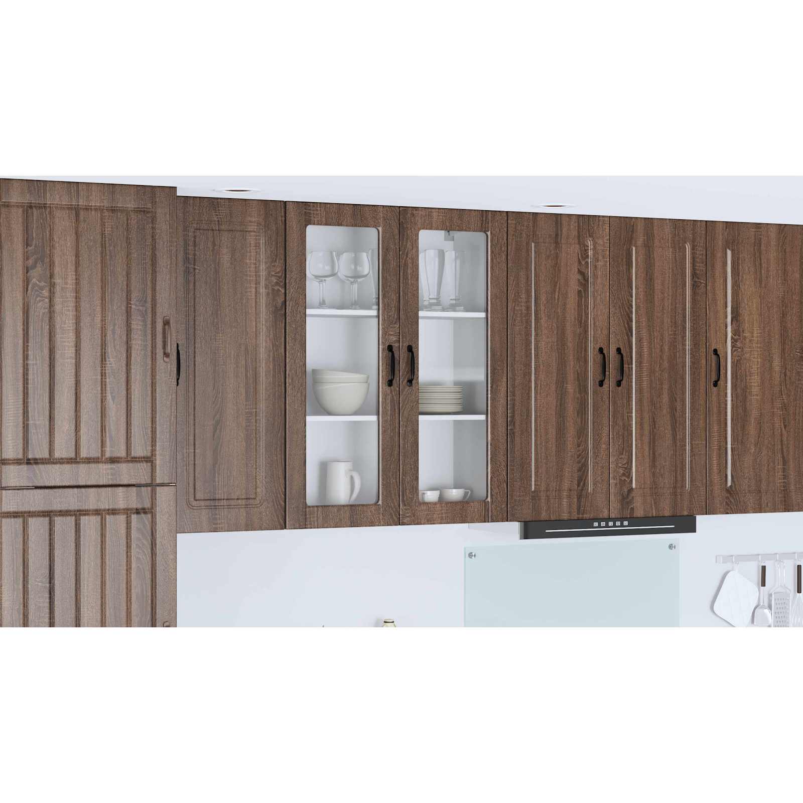 Kitchen Cabinet with Shelf Brown Oak 80 x 31 x 100 cm