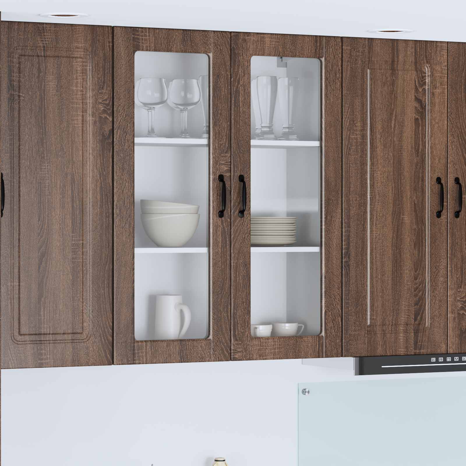 Kitchen Cabinet with Shelf Brown Oak 80 x 31 x 100 cm