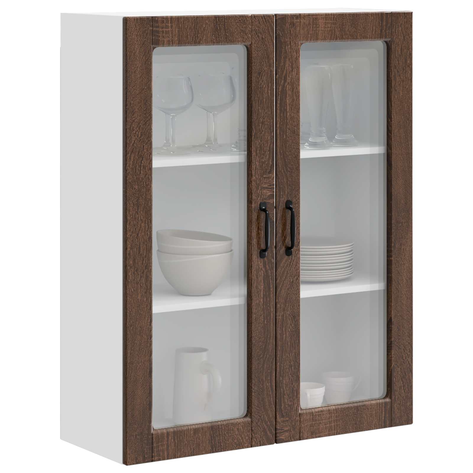 Kitchen Cabinet with Shelf Brown Oak 80 x 31 x 100 cm