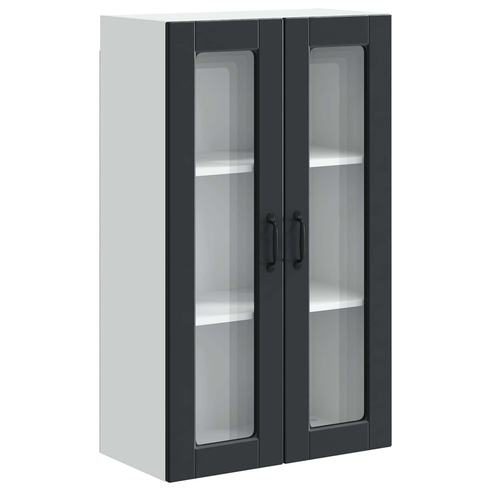 Virtuves skapītis melns 60 x 31 x 100 cm inženierijas koksne