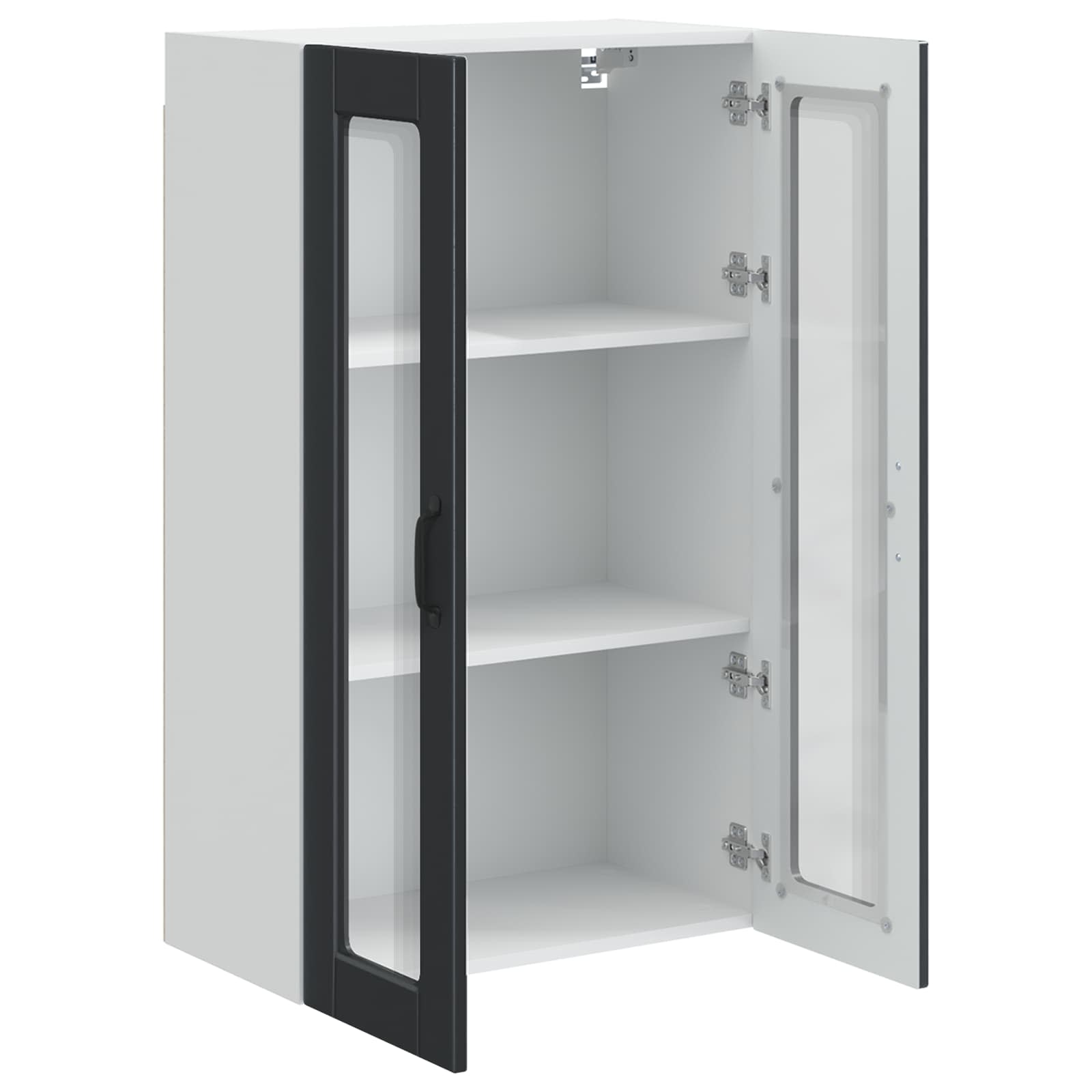 Virtuves skapītis melns 60 x 31 x 100 cm inženierijas koksne