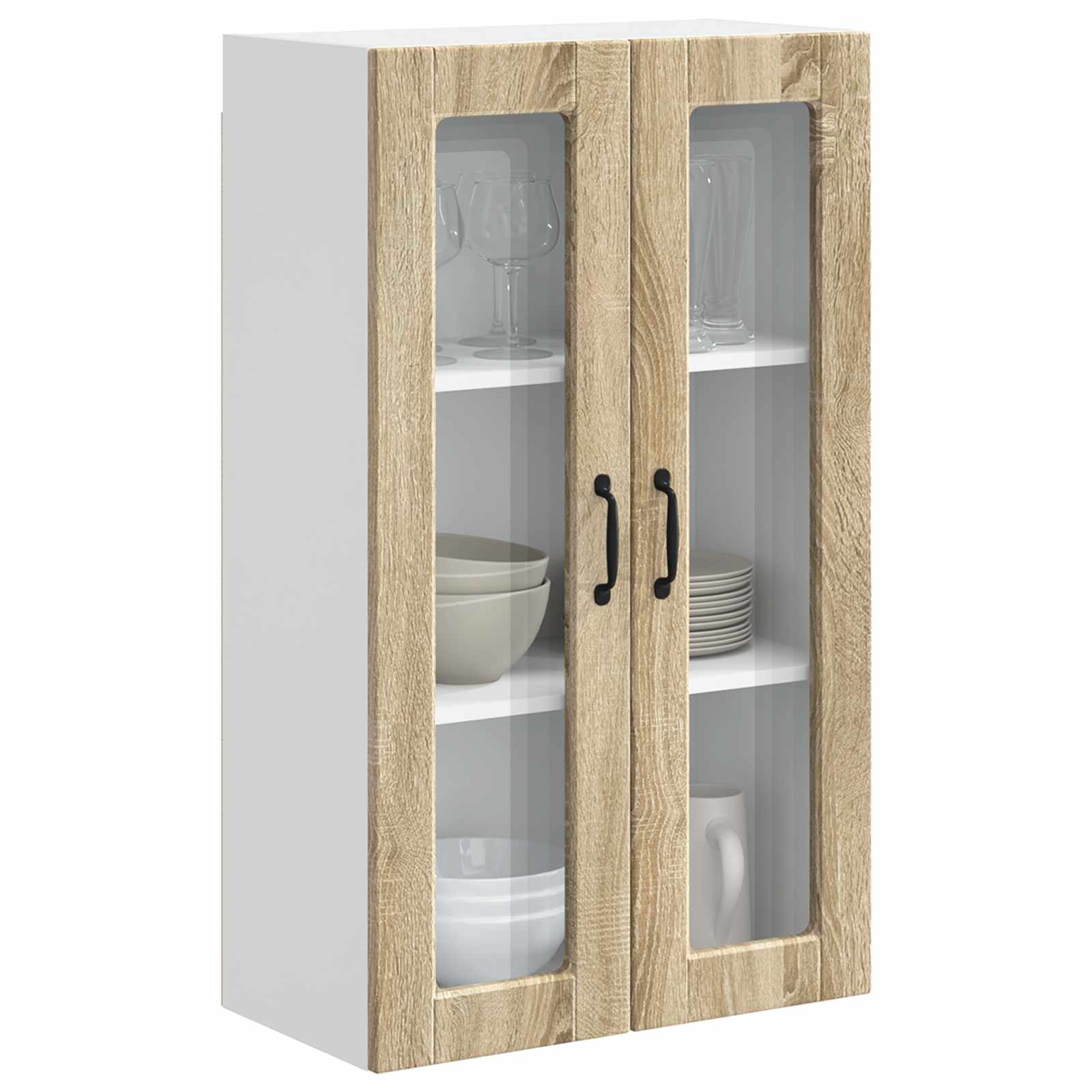 Virtuves skapis ar plauktu Sonoma ozols 60 x 31 x 100 cm