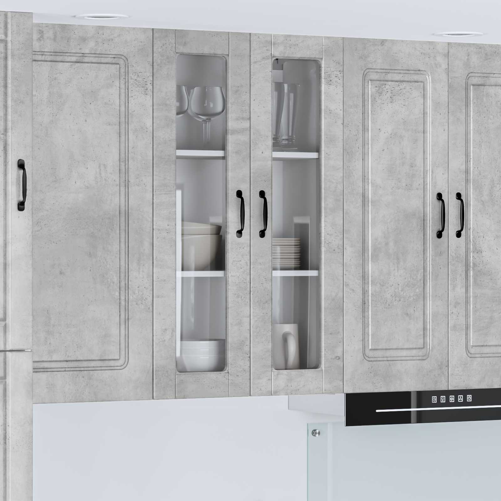 Kitchen Cabinet with Shelf Concrete Grey 60 x 31 x 100 cm
