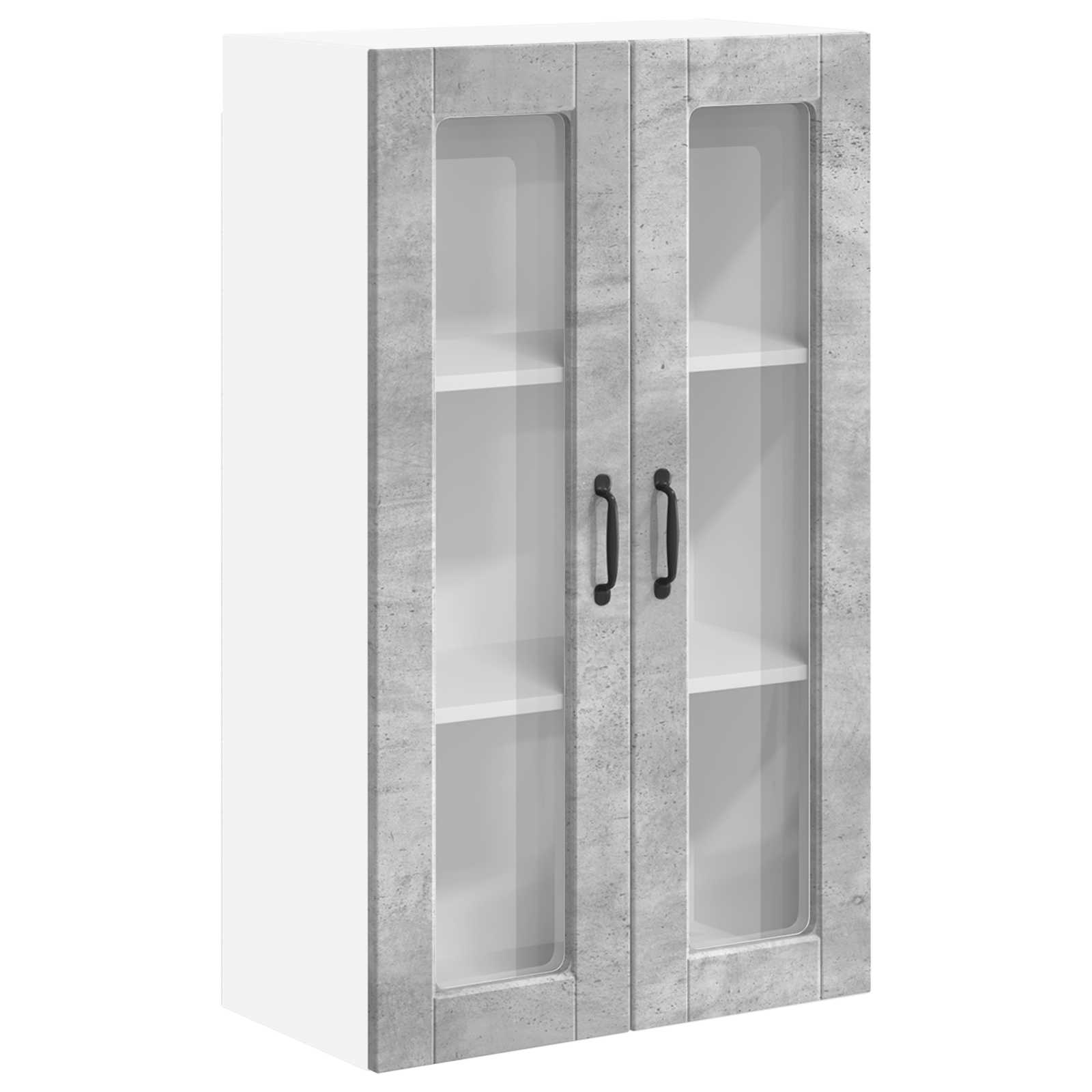 Kitchen Cabinet with Shelf Concrete Grey 60 x 31 x 100 cm