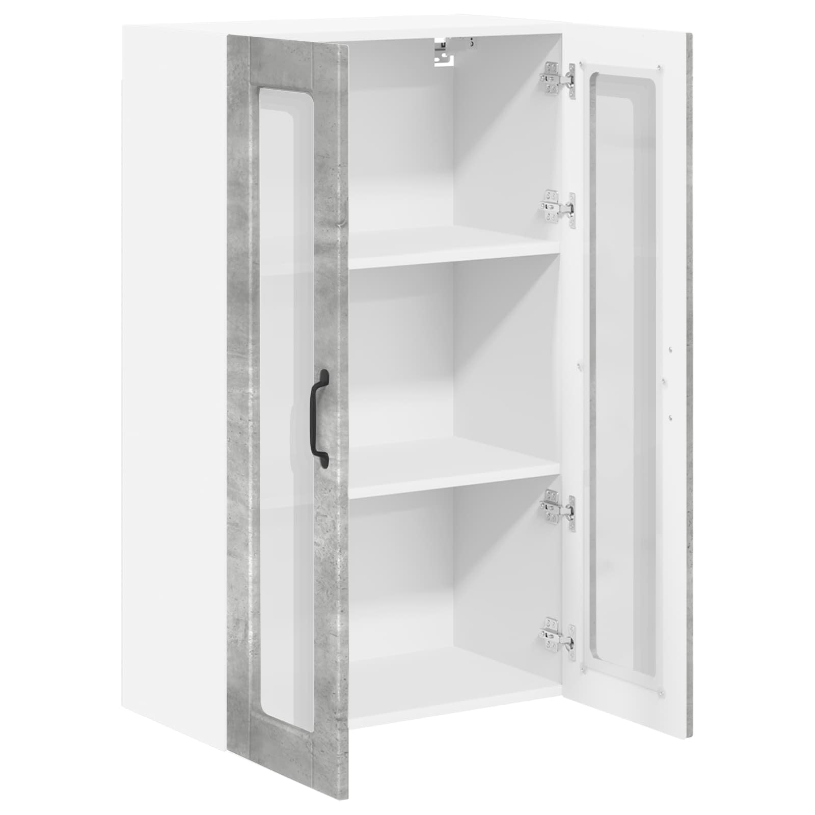 Kitchen Cabinet with Shelf Concrete Grey 60 x 31 x 100 cm