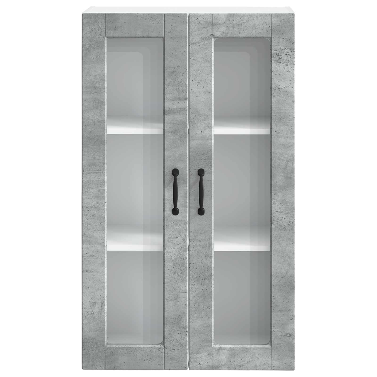 Virtuvės spintelė su lentyna Betono pilka 60 x 31 x 100 cm
