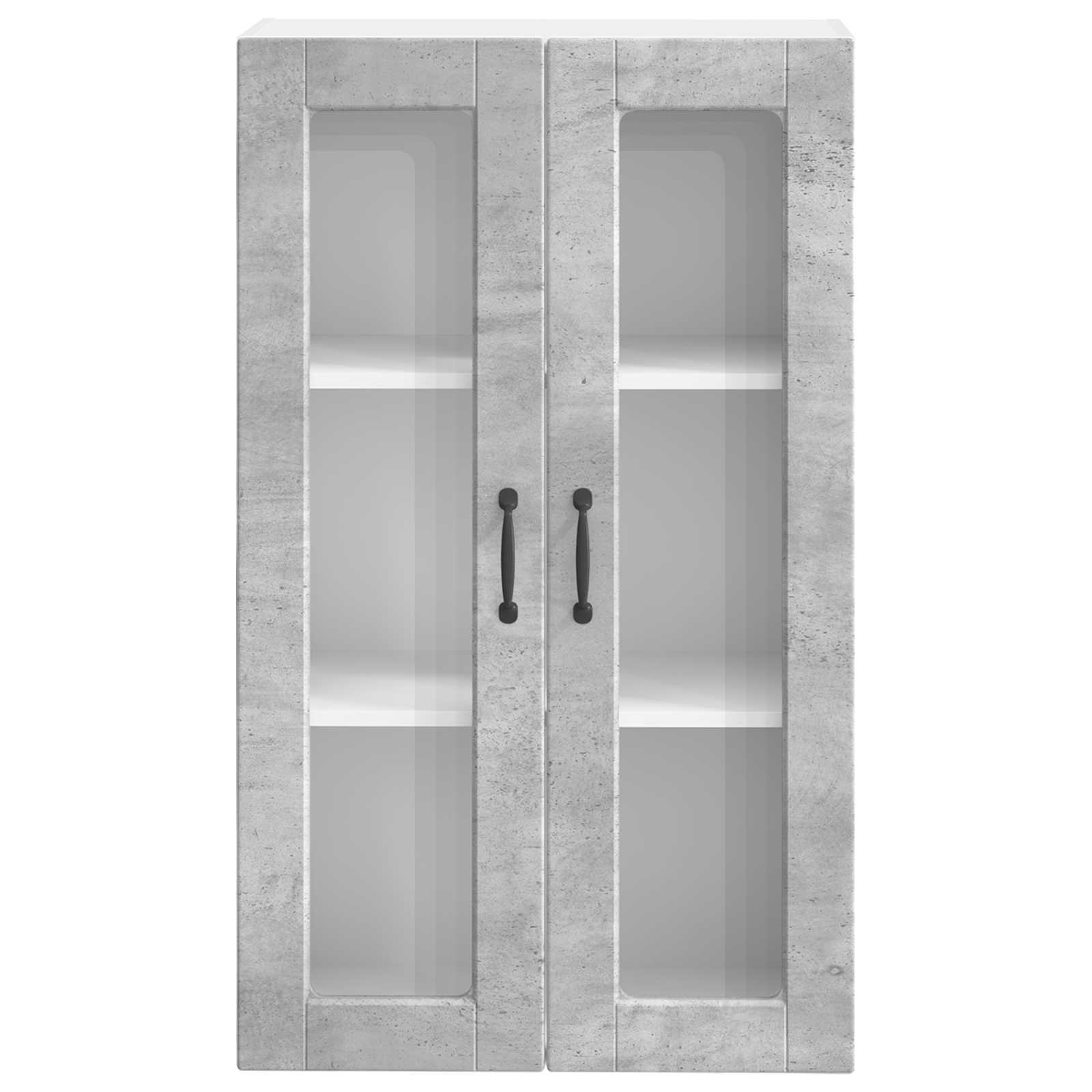 Kitchen Cabinet with Shelf Concrete Grey 60 x 31 x 100 cm