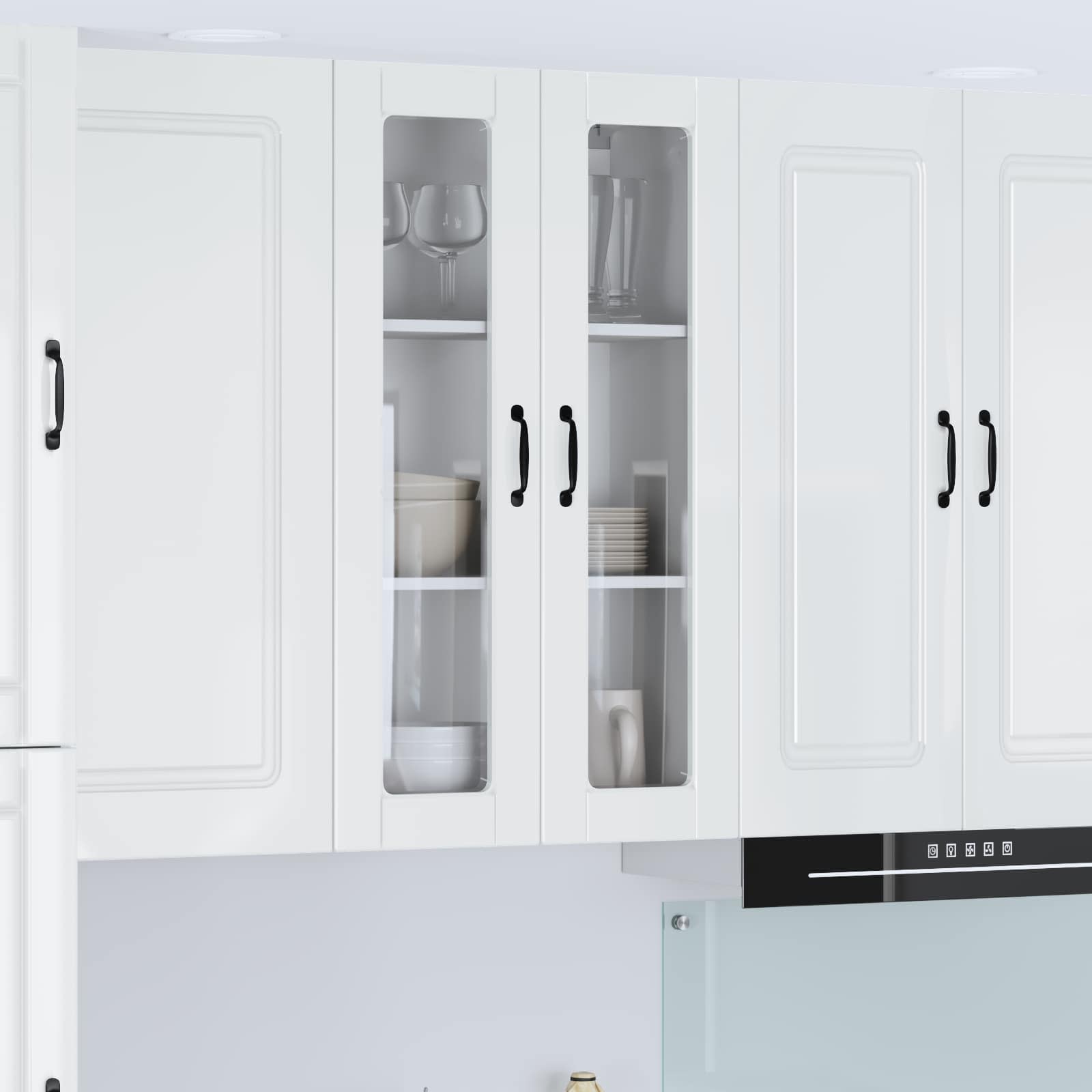 High Gloss White Kitchen Cabinet 60 x 31 x 100 cm