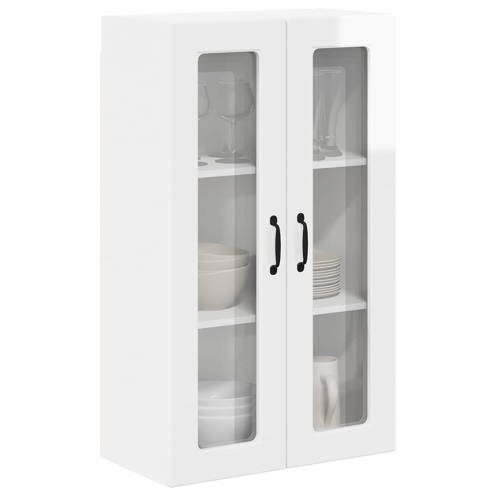 High Gloss White Kitchen Cabinet 60 x 31 x 100 cm