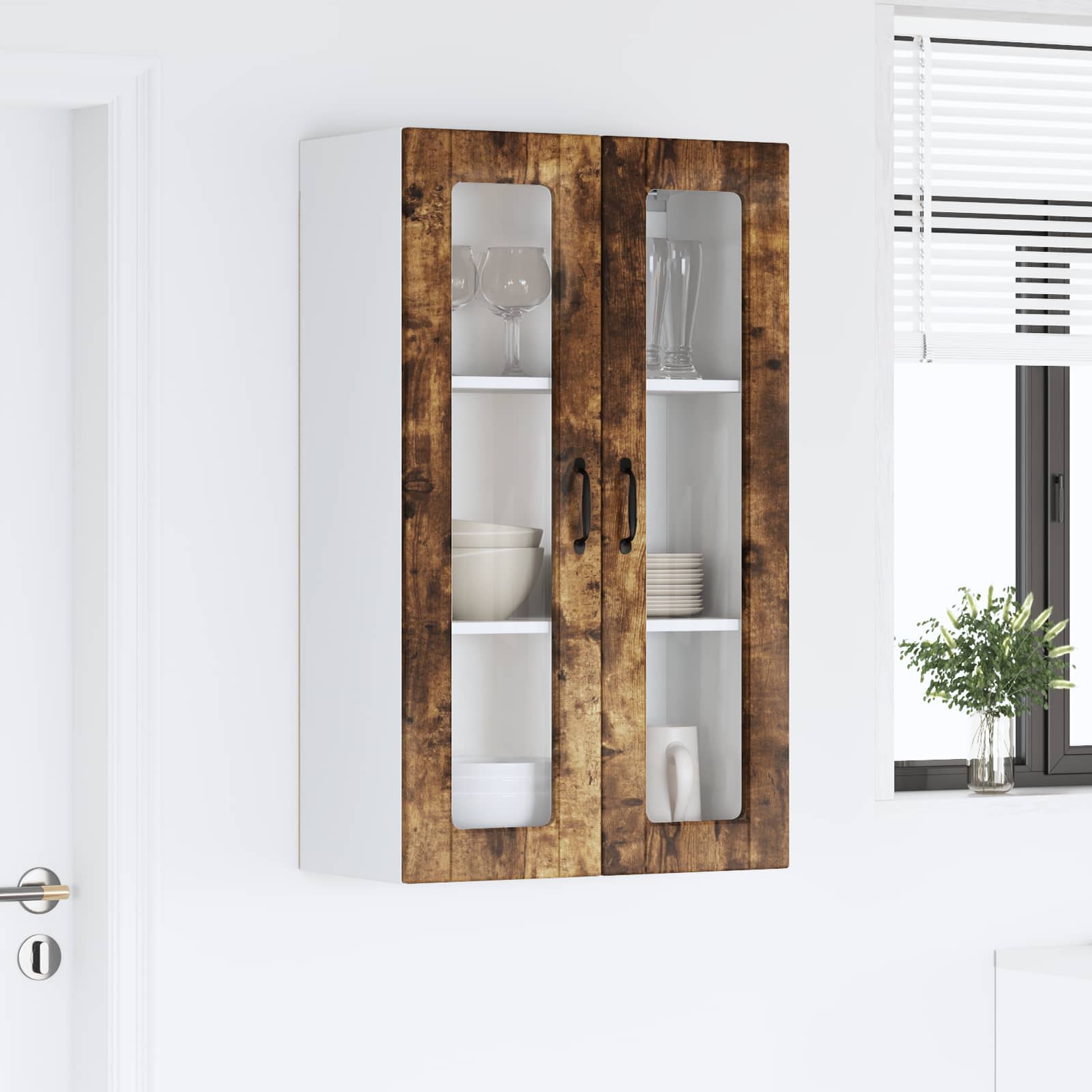 Virtuvės spintelė su lentyna Rūkyta ąžuolas 60 x 31 x 100 cm