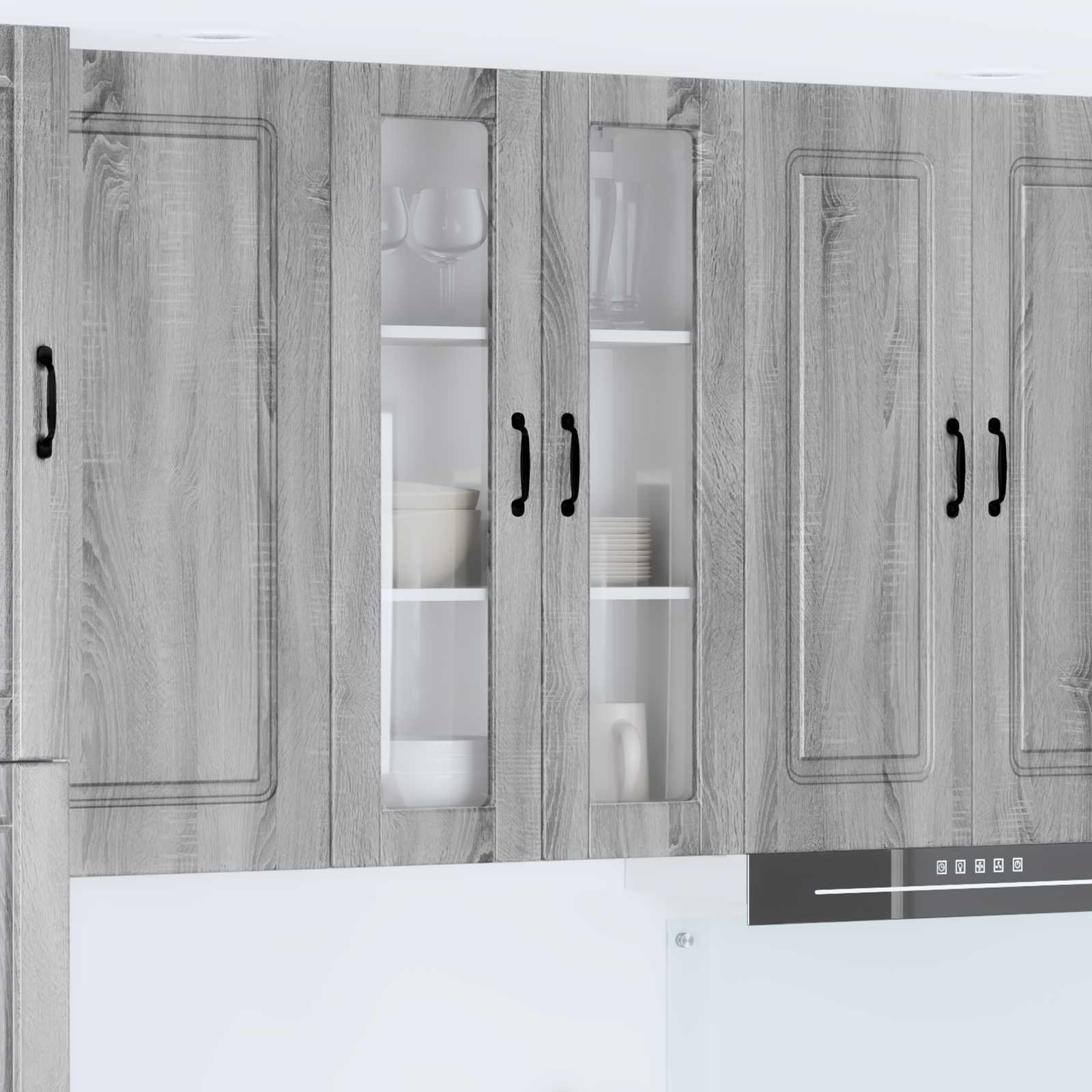 Kitchen Cabinet with Shelf Grey Sonoma 60 x 31 x 100 cm