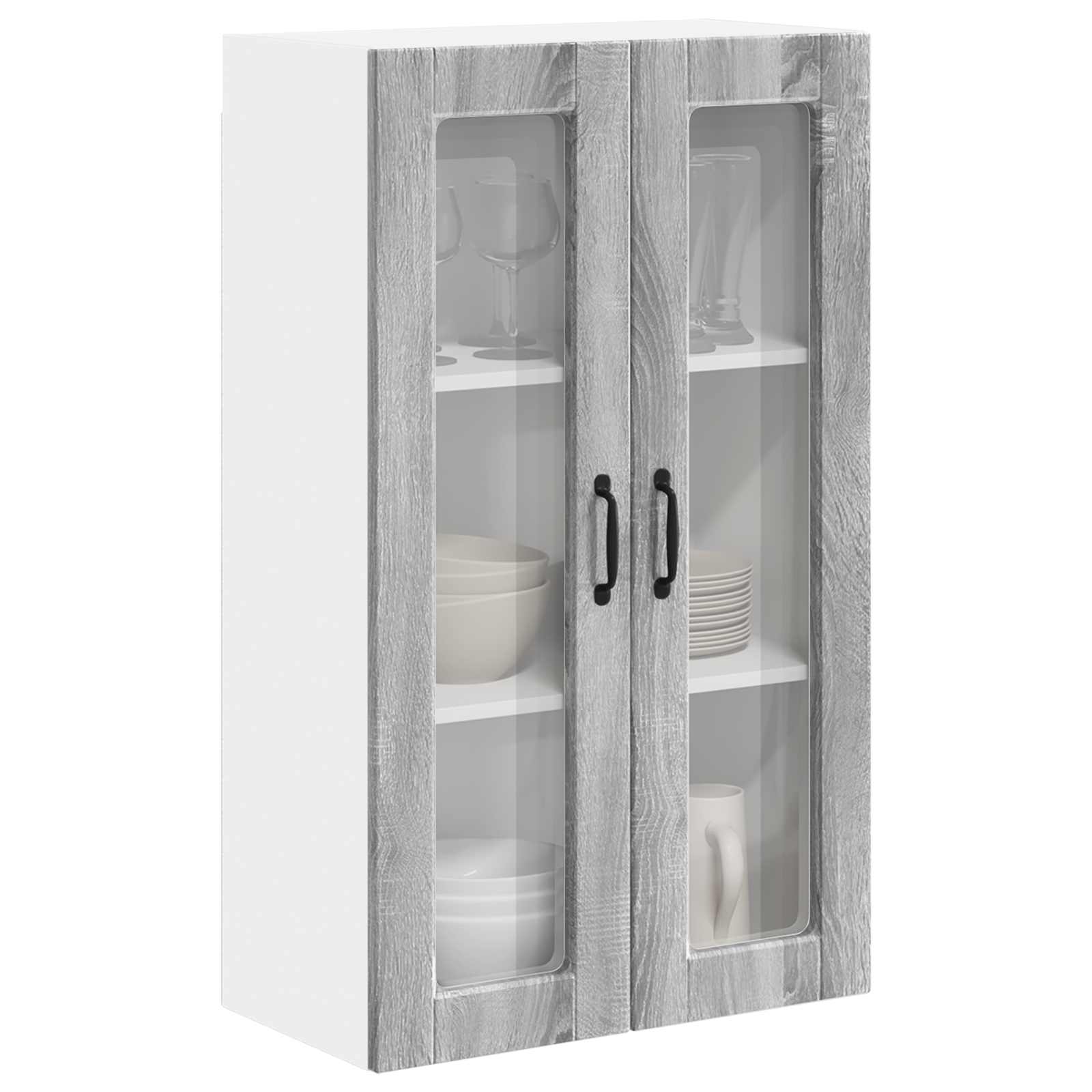 Kitchen Cabinet with Shelf Grey Sonoma 60 x 31 x 100 cm