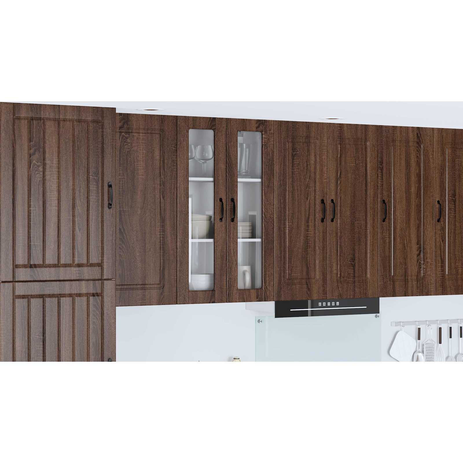 Virtuves skapis ar plauktu Brūns ozols 60 x 31 x 100 cm