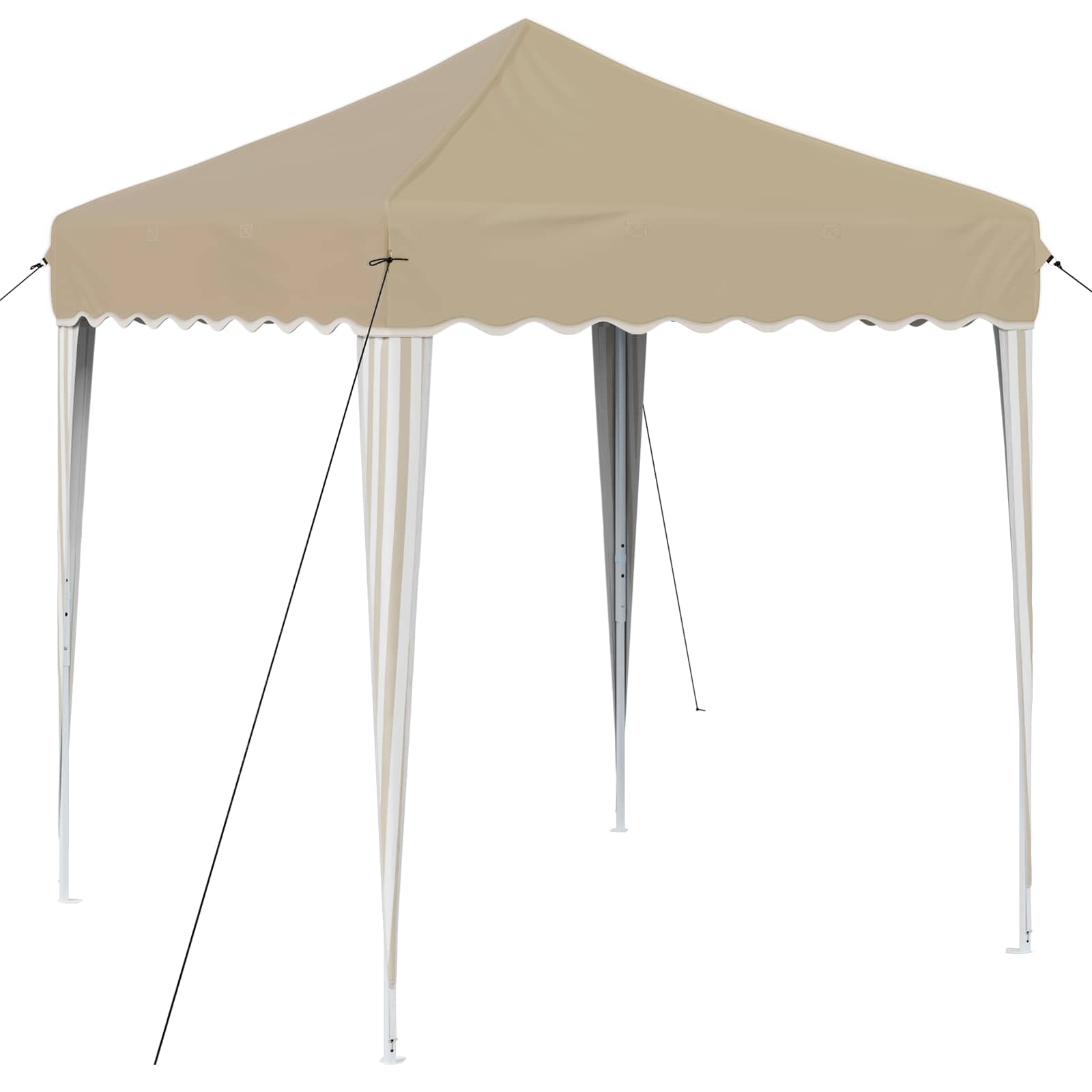 Pop-Up Party Tent Cream 195 x 195 x 245 cm