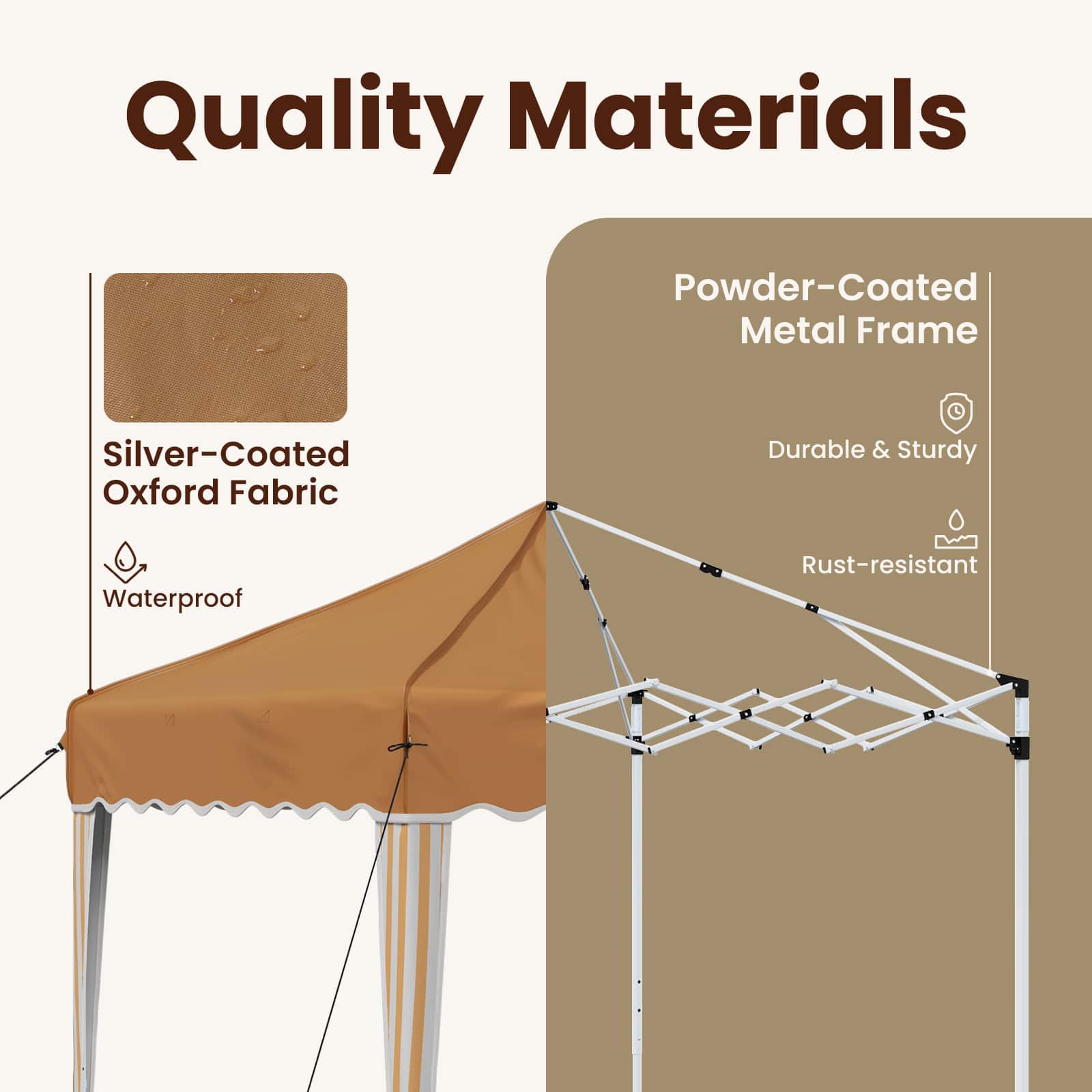 Pop-up Festive Gazebo 195 x 195 x 245 cm