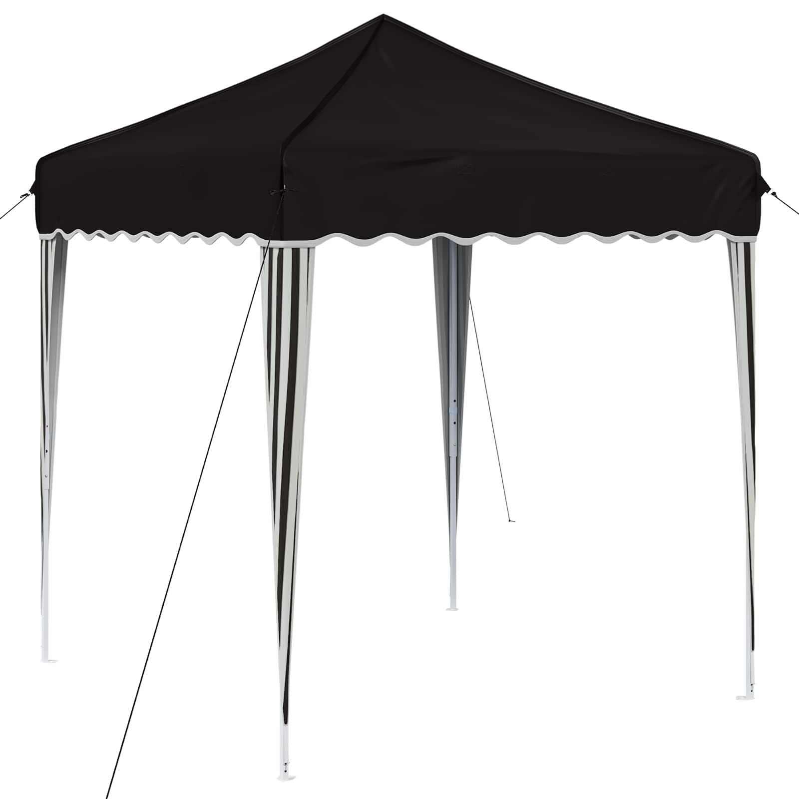 Pop-up svētku telts melna 195 x 195 x 245 cm