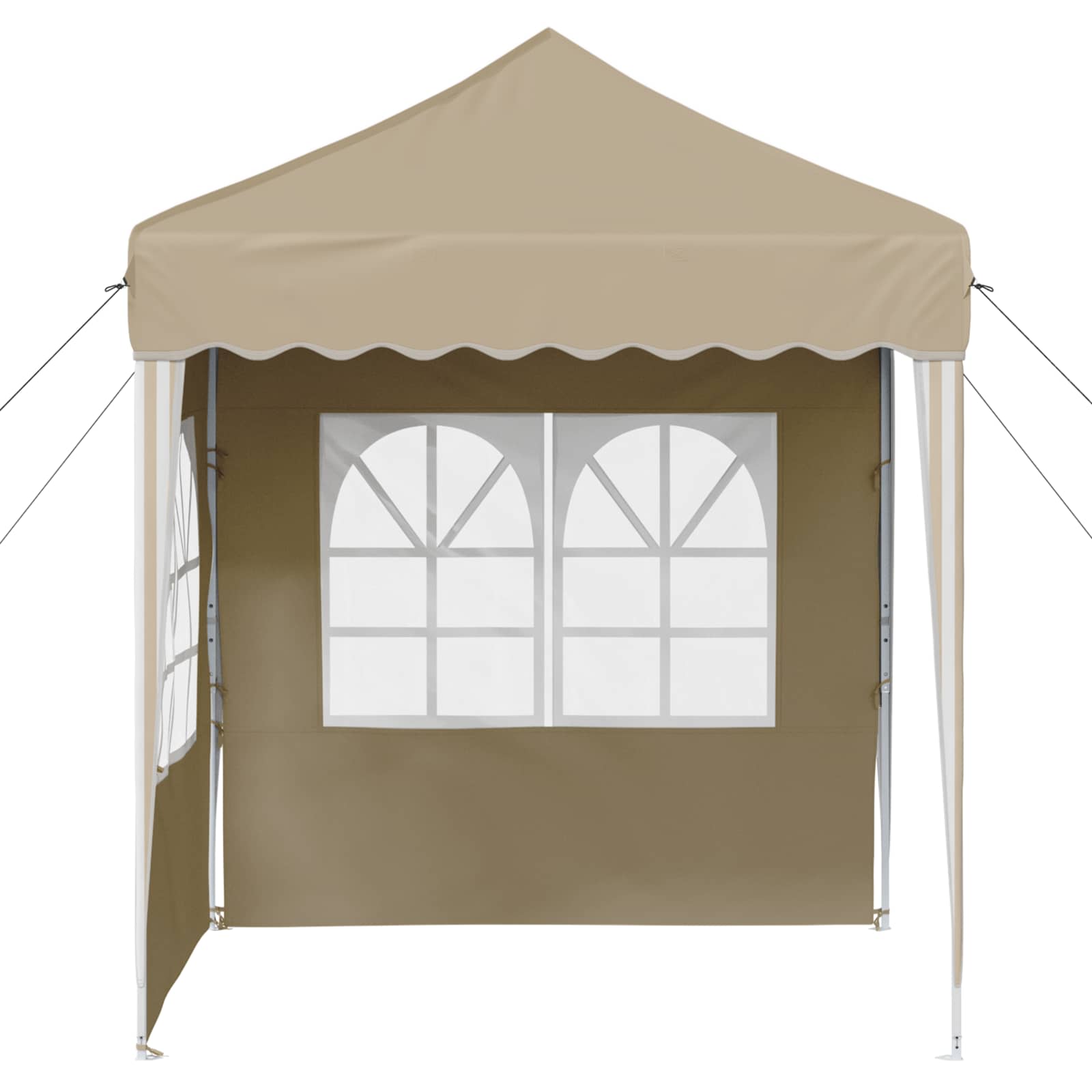 Pop-up šventinis palapinė Kreminė 195 x 195 x 245 cm