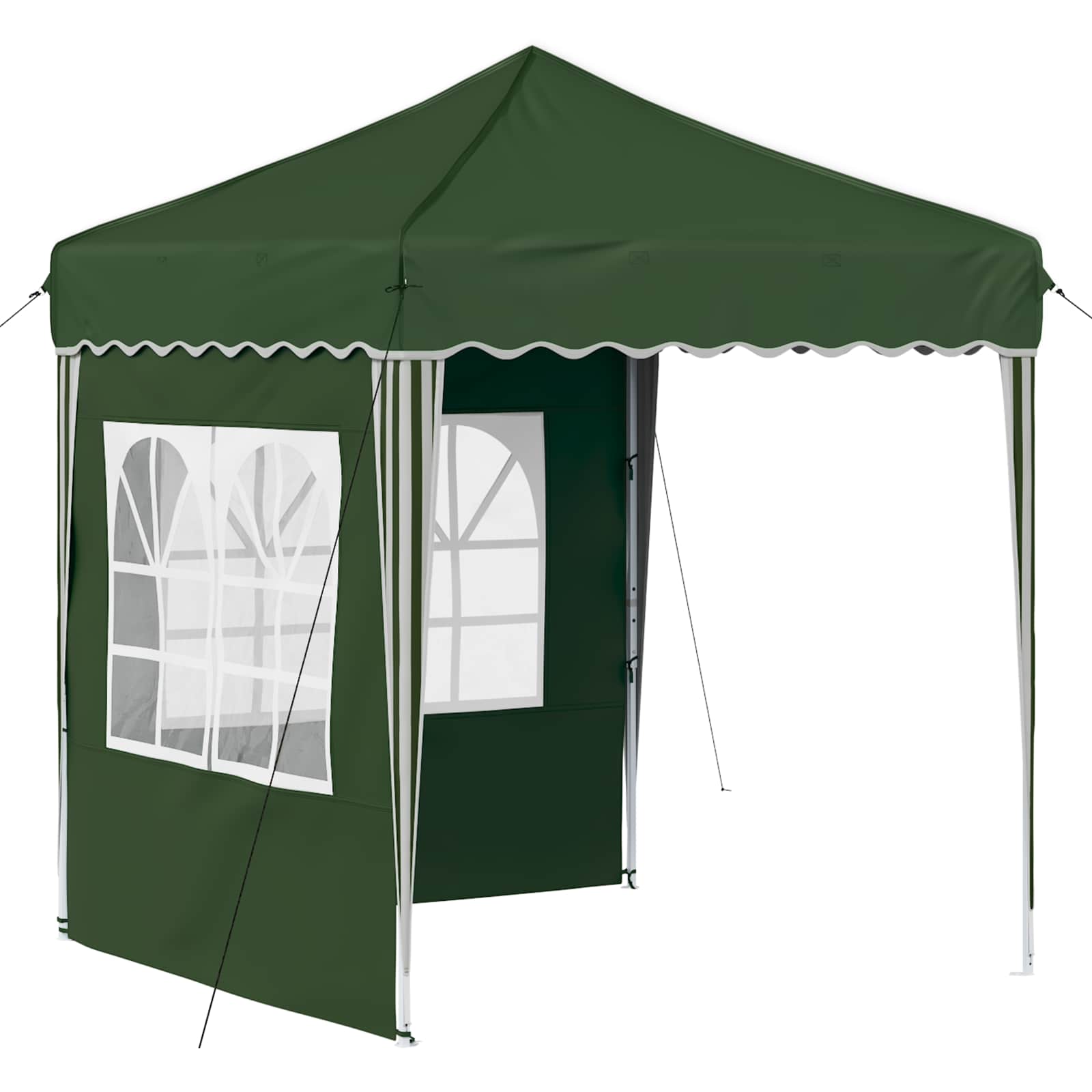 Pop-up Party Tent Green 195 x 195 x 245 cm