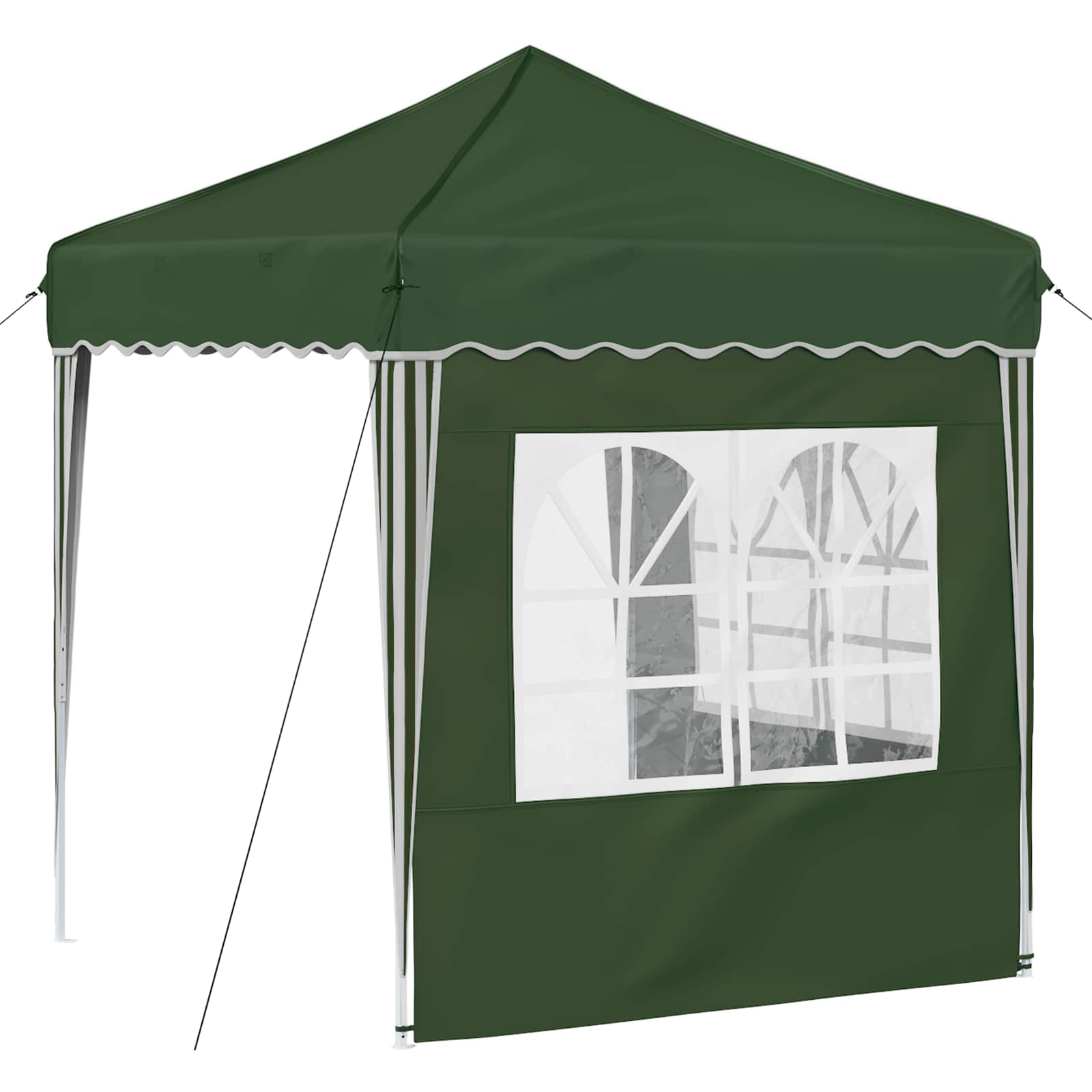 Pop-up Party Tent Green 195 x 195 x 245 cm