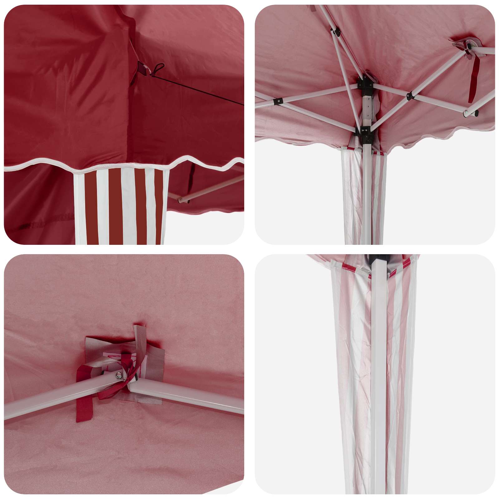 Pop-up Party Tent Cherry 195 x 195 x 245 cm