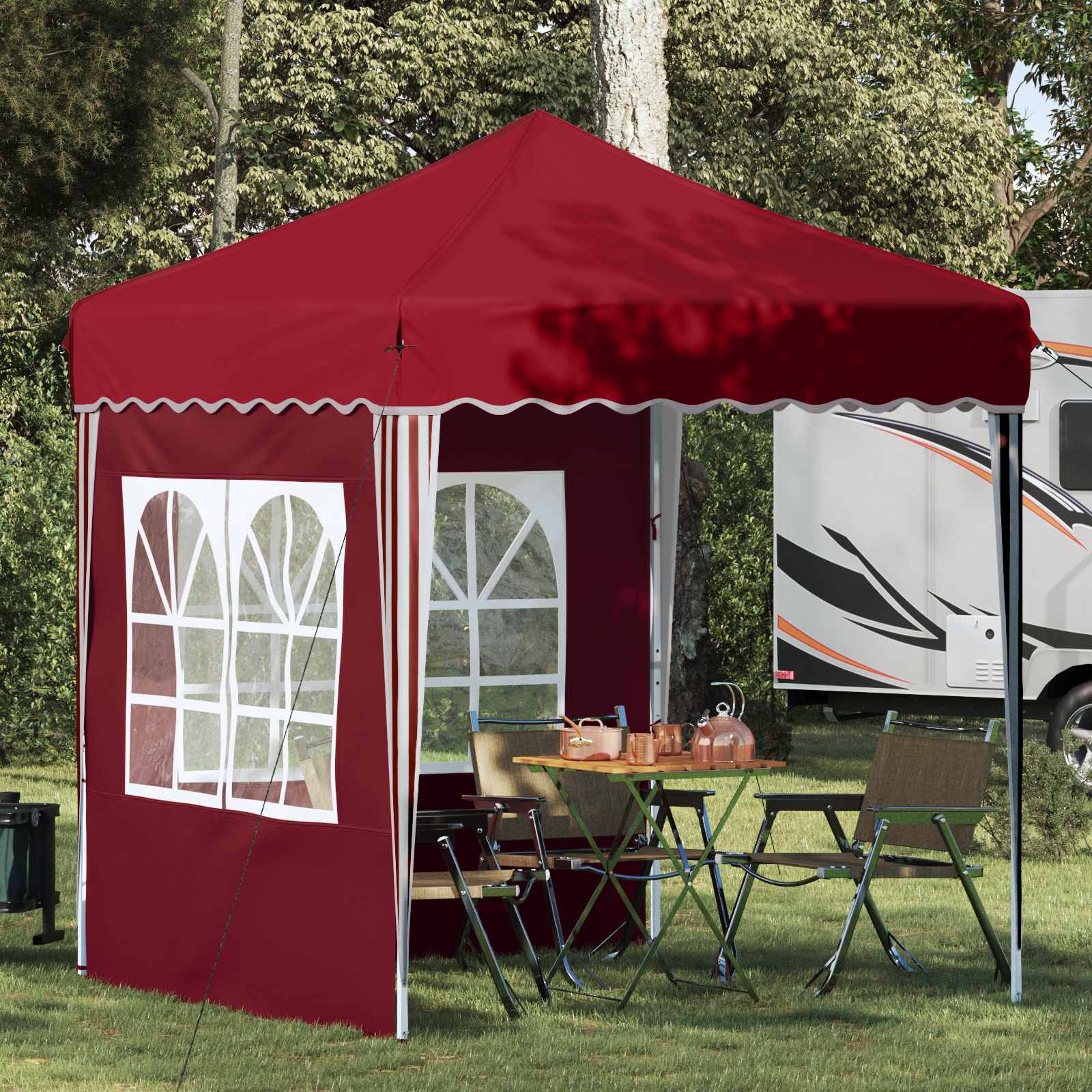 Pop-up Party Tent Cherry 195 x 195 x 245 cm