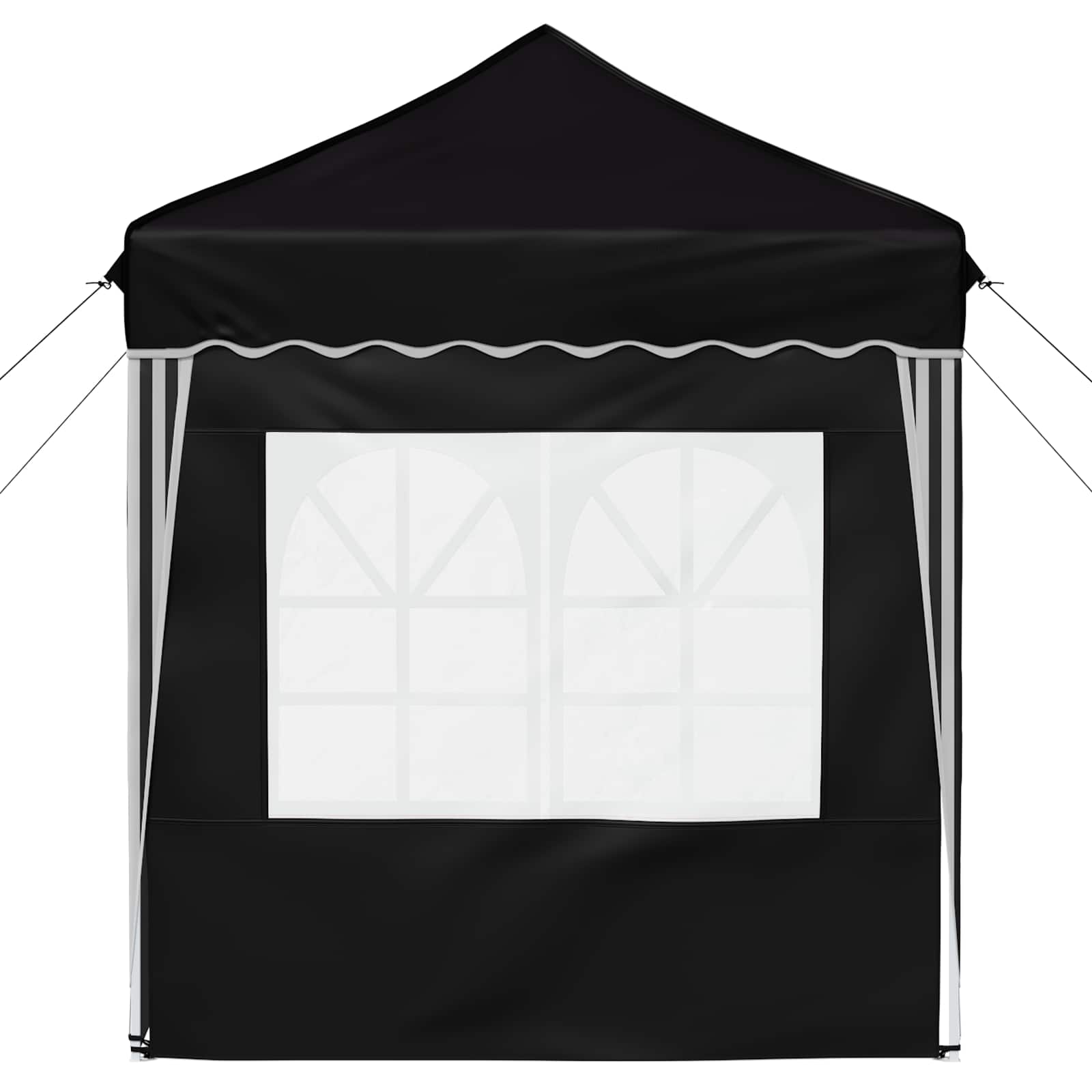 Pop-up svētku telts melna 195 x 195 x 245 cm