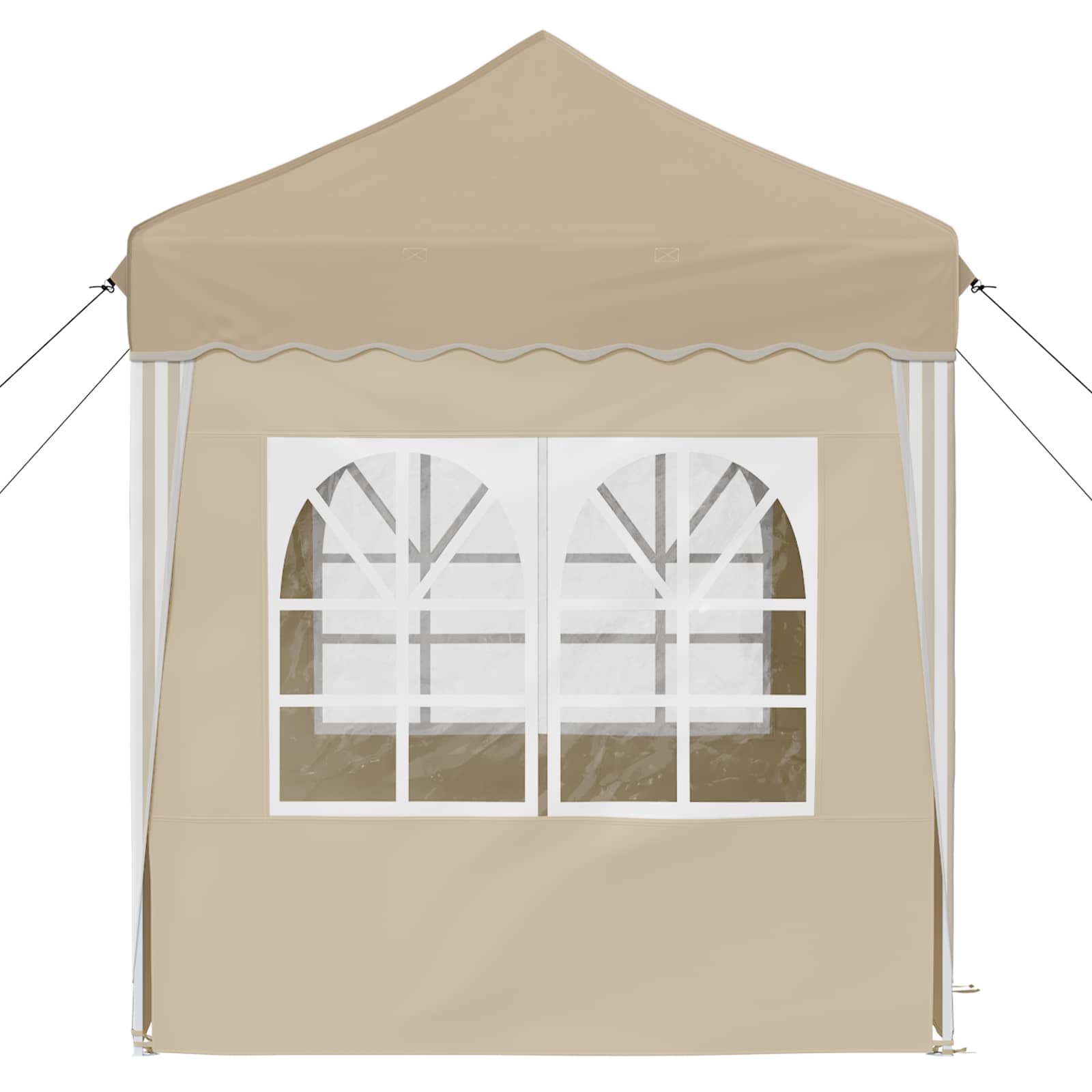 Pop-up šventinis palapinė Kreminė 195 x 195 x 245 cm