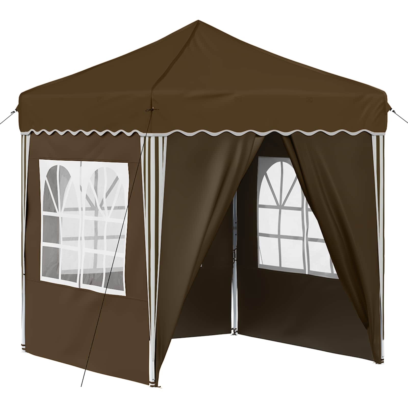 Pop-up šventinis palapinė Taupe 195 x 195 x 245 cm