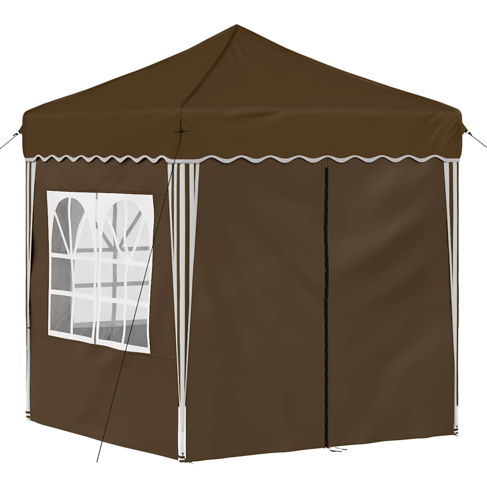 Pop-up šventinis palapinė Taupe 195 x 195 x 245 cm